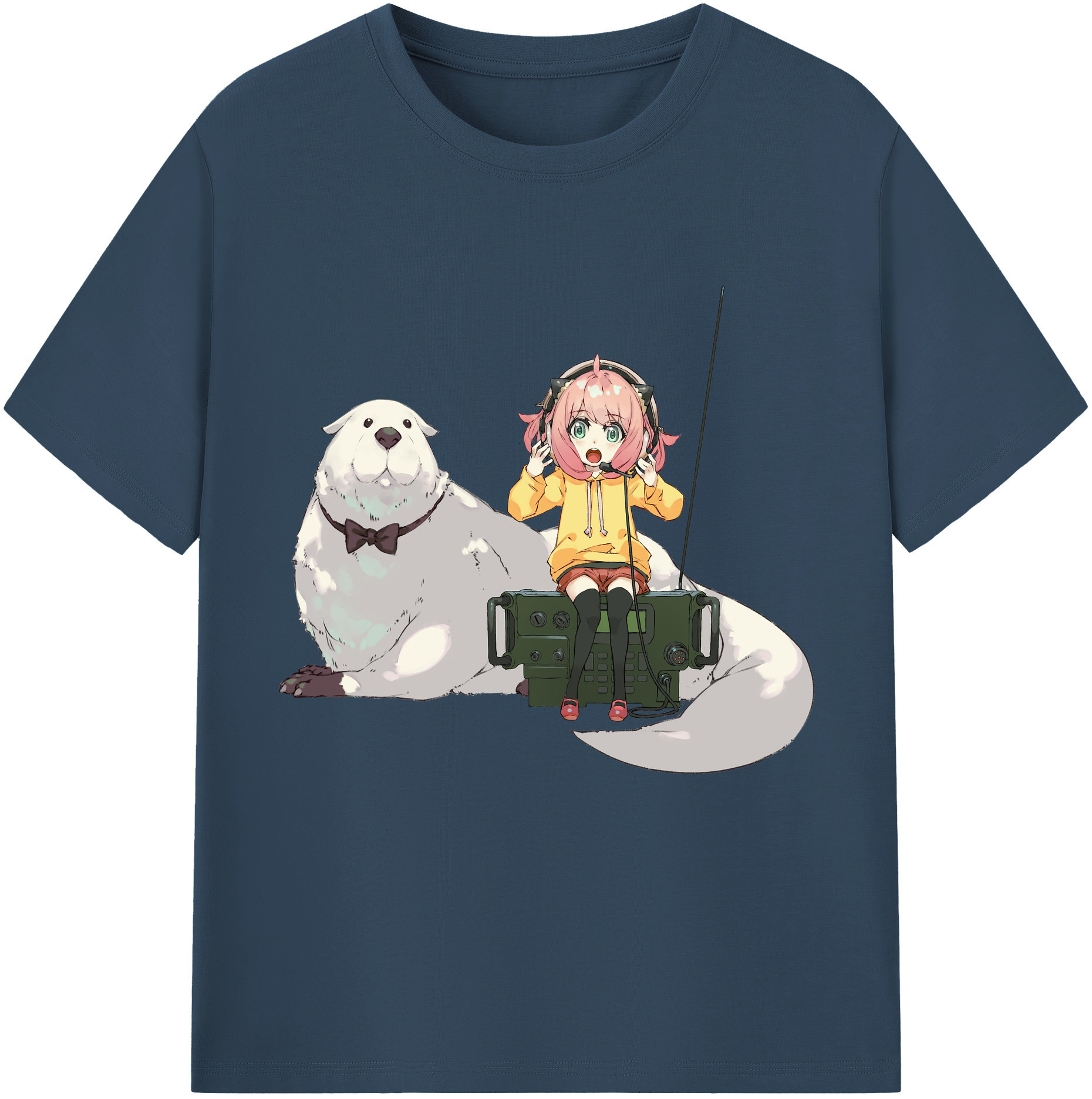 （画像用） SPY×FAMILY间谍家家酒 レディースカジュアルプリントTシャツ（綿100％）
