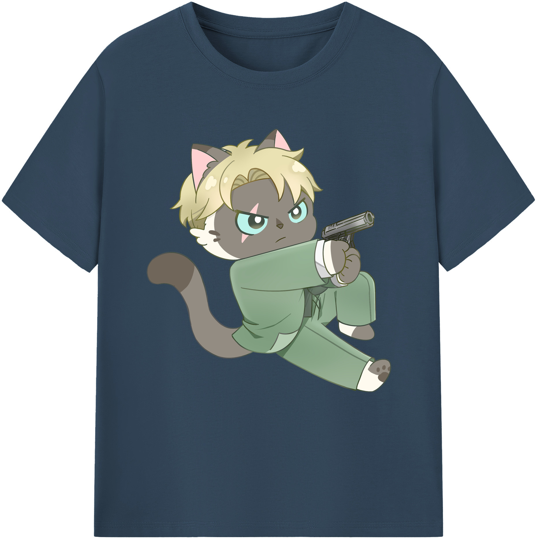 （画像用） SPY×FAMILY间谍家家酒 レディースカジュアルプリントTシャツ（綿100％）