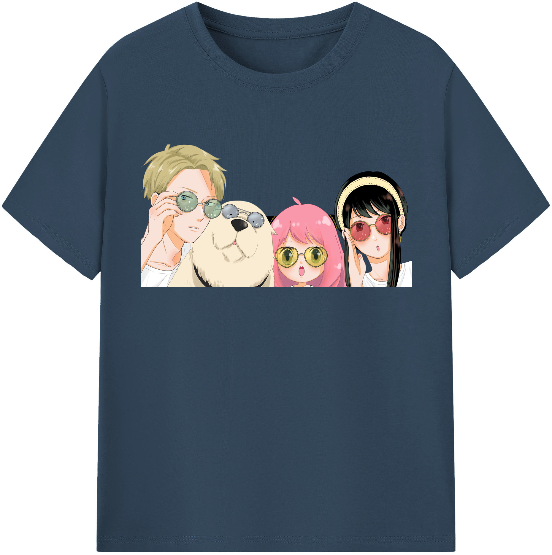 （画像用） SPY×FAMILY间谍家家酒 レディースカジュアルプリントTシャツ（綿100％）
