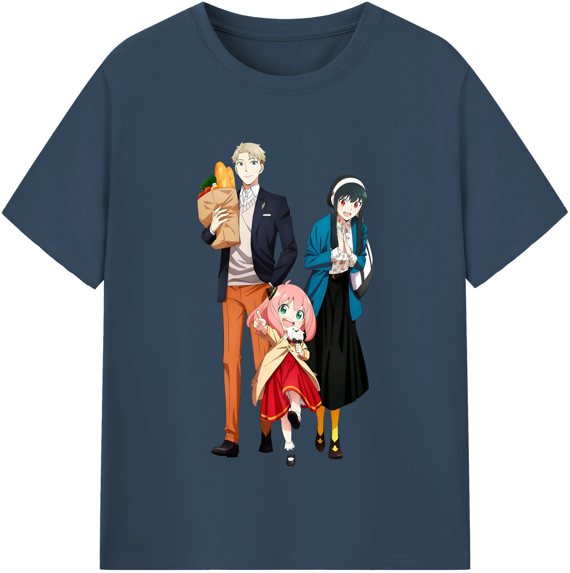 （画像用） SPY×FAMILY间谍家家酒 レディースカジュアルプリントTシャツ（綿100％）