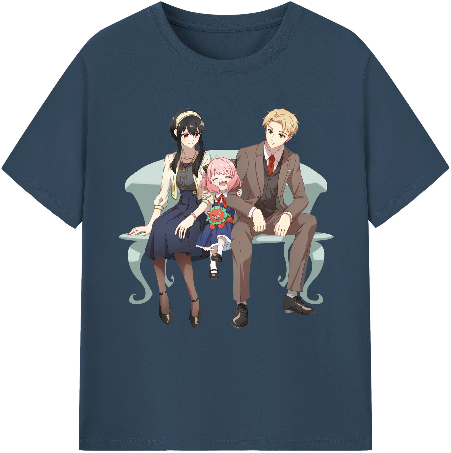 （画像用） SPY×FAMILY间谍家家酒 レディースカジュアルプリントTシャツ（綿100％）