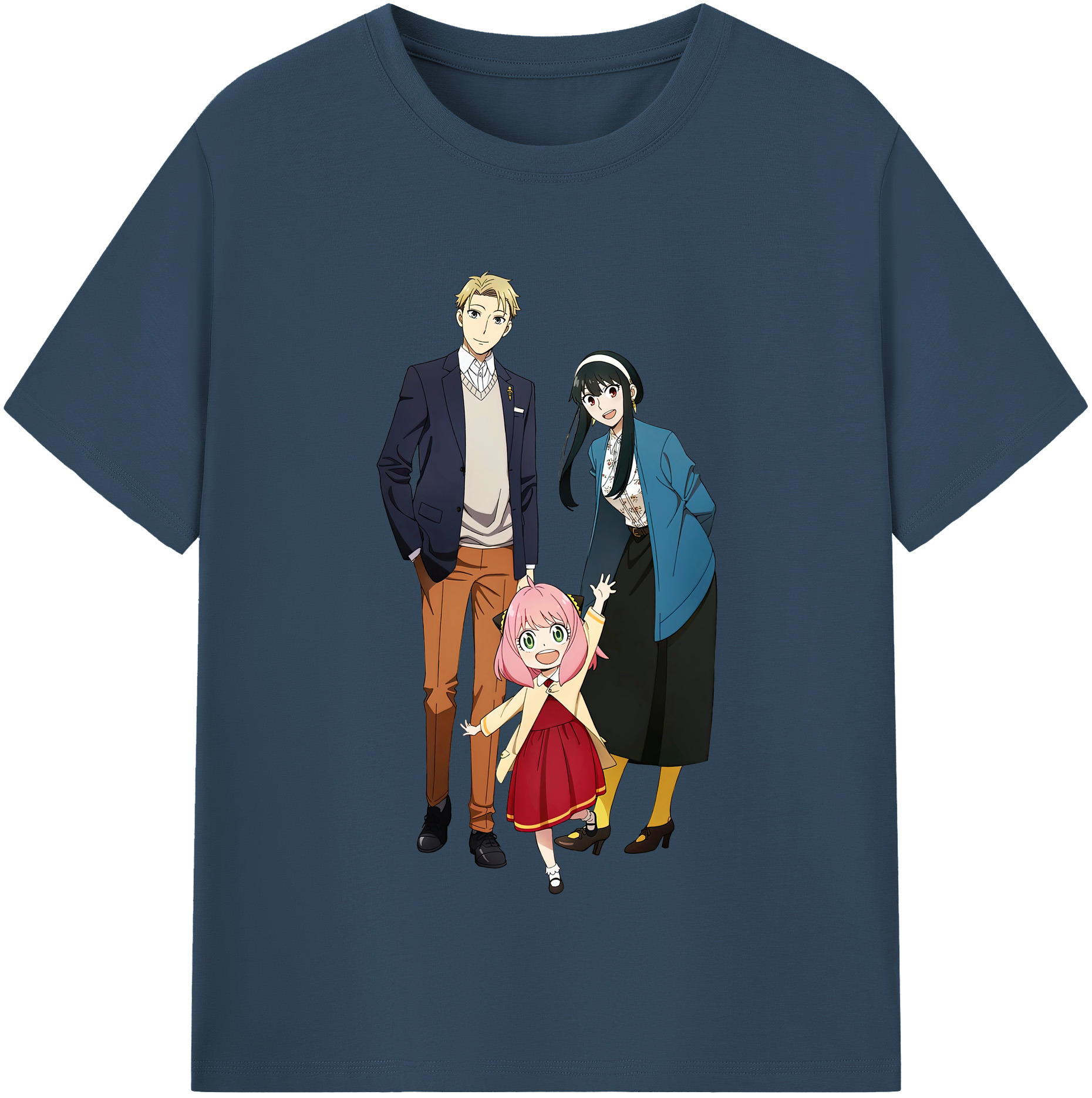 （画像用） SPY×FAMILY间谍家家酒 レディースカジュアルプリントTシャツ（綿100％）