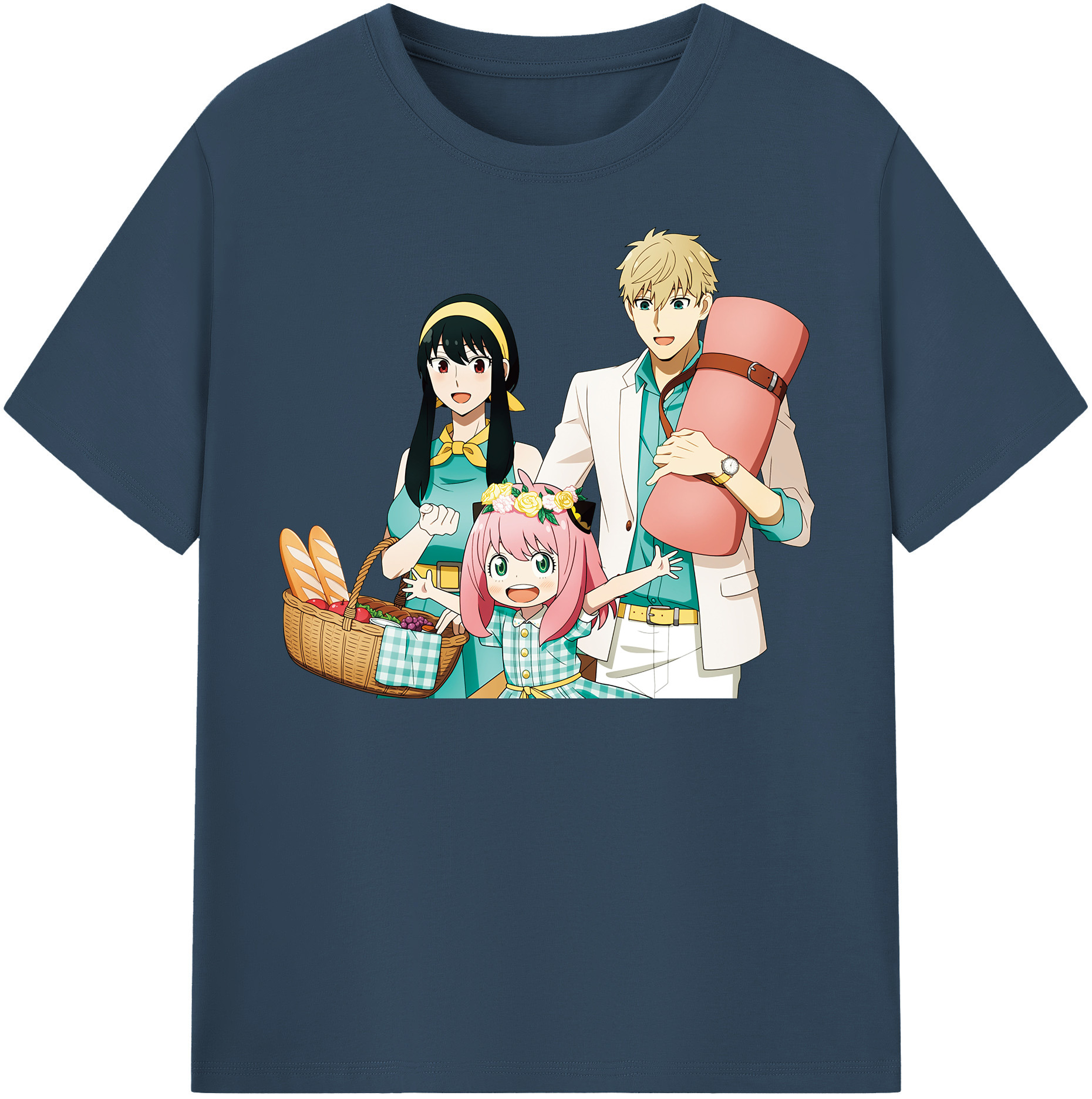 （画像用） SPY×FAMILY间谍家家酒 レディースカジュアルプリントTシャツ（綿100％）