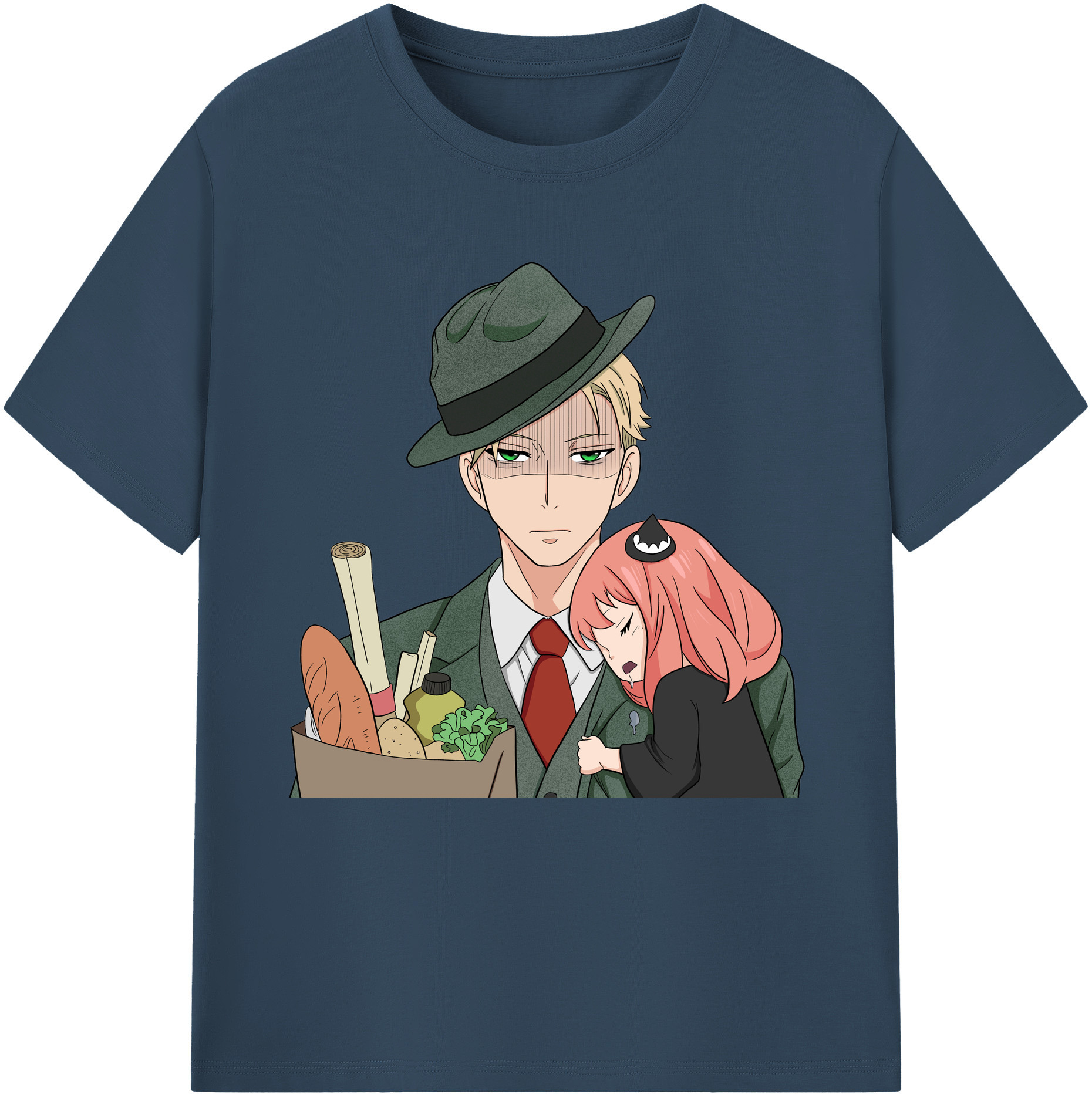 （画像用） SPY×FAMILY间谍家家酒 レディースカジュアルプリントTシャツ（綿100％）