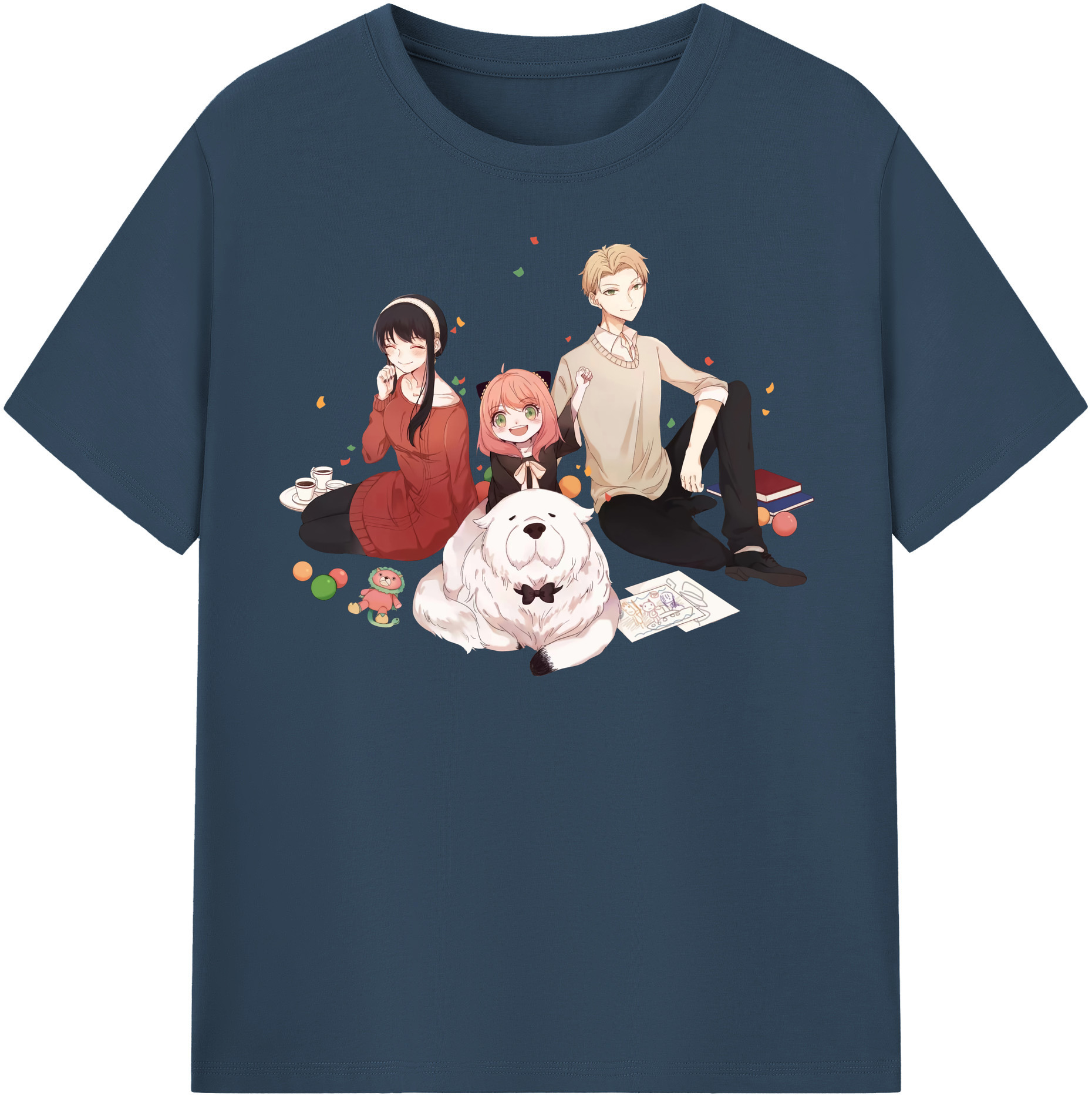 （画像用） SPY×FAMILY间谍家家酒 レディースカジュアルプリントTシャツ（綿100％）