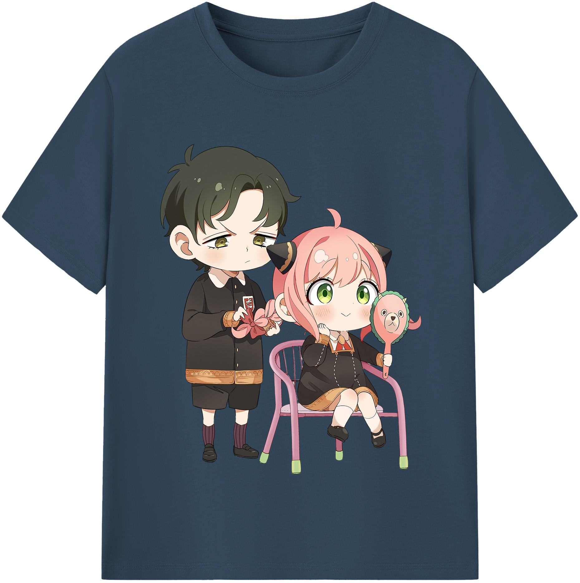 （画像用） SPY×FAMILY间谍家家酒 レディースカジュアルプリントTシャツ（綿100％）