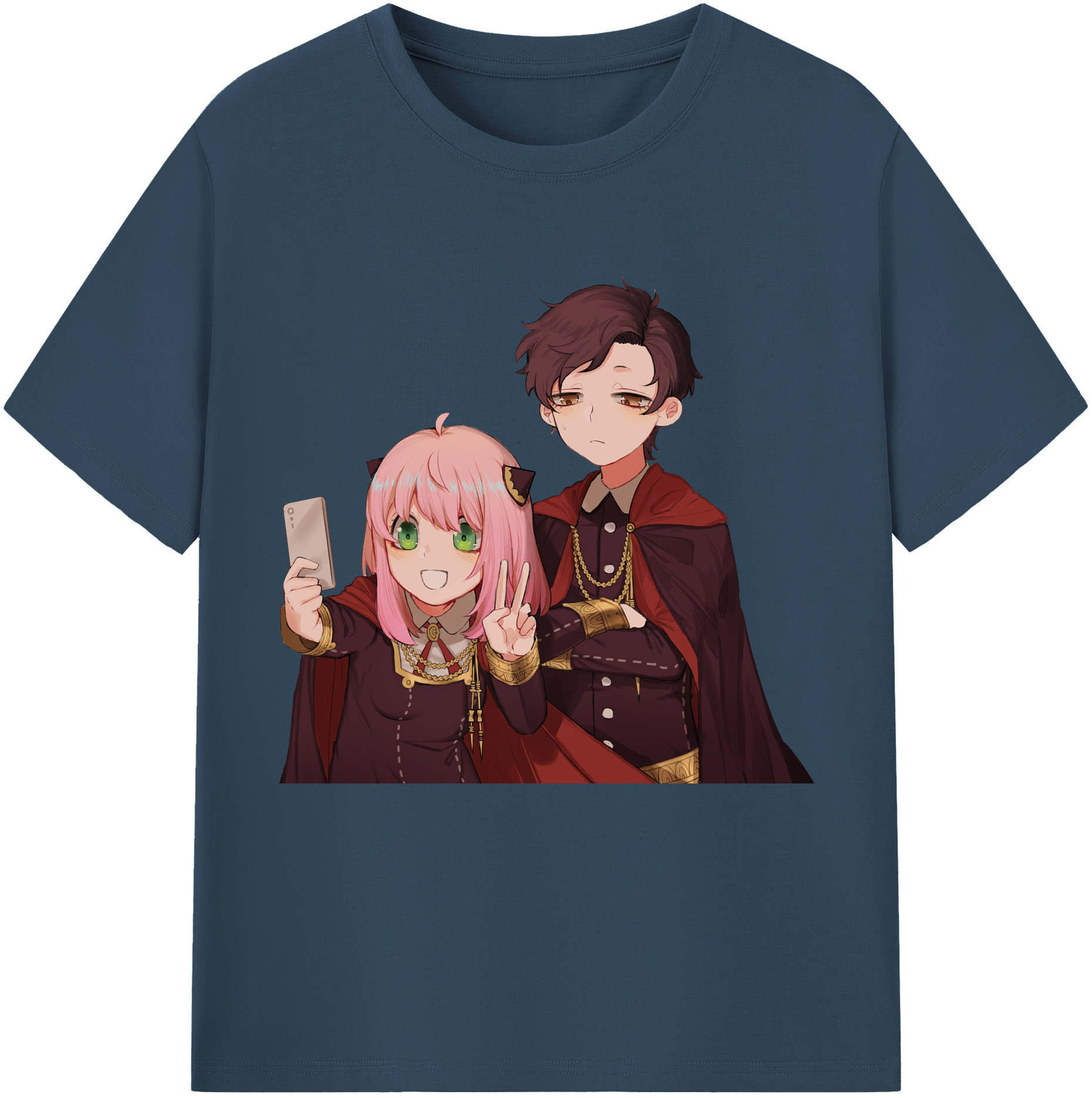 （画像用） SPY×FAMILY间谍家家酒 レディースカジュアルプリントTシャツ（綿100％）