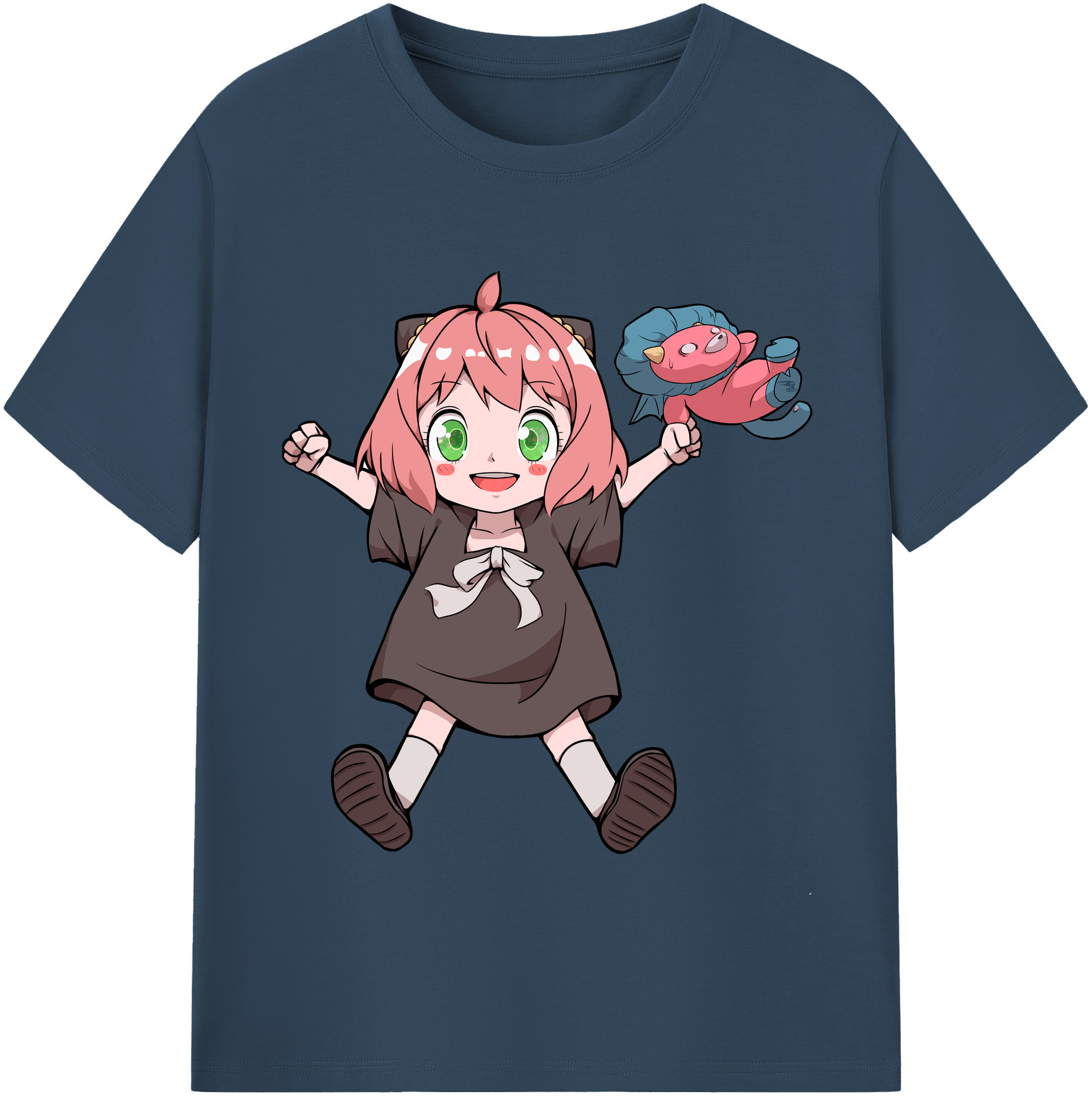 （画像用） SPY×FAMILY间谍家家酒 レディースカジュアルプリントTシャツ（綿100％）