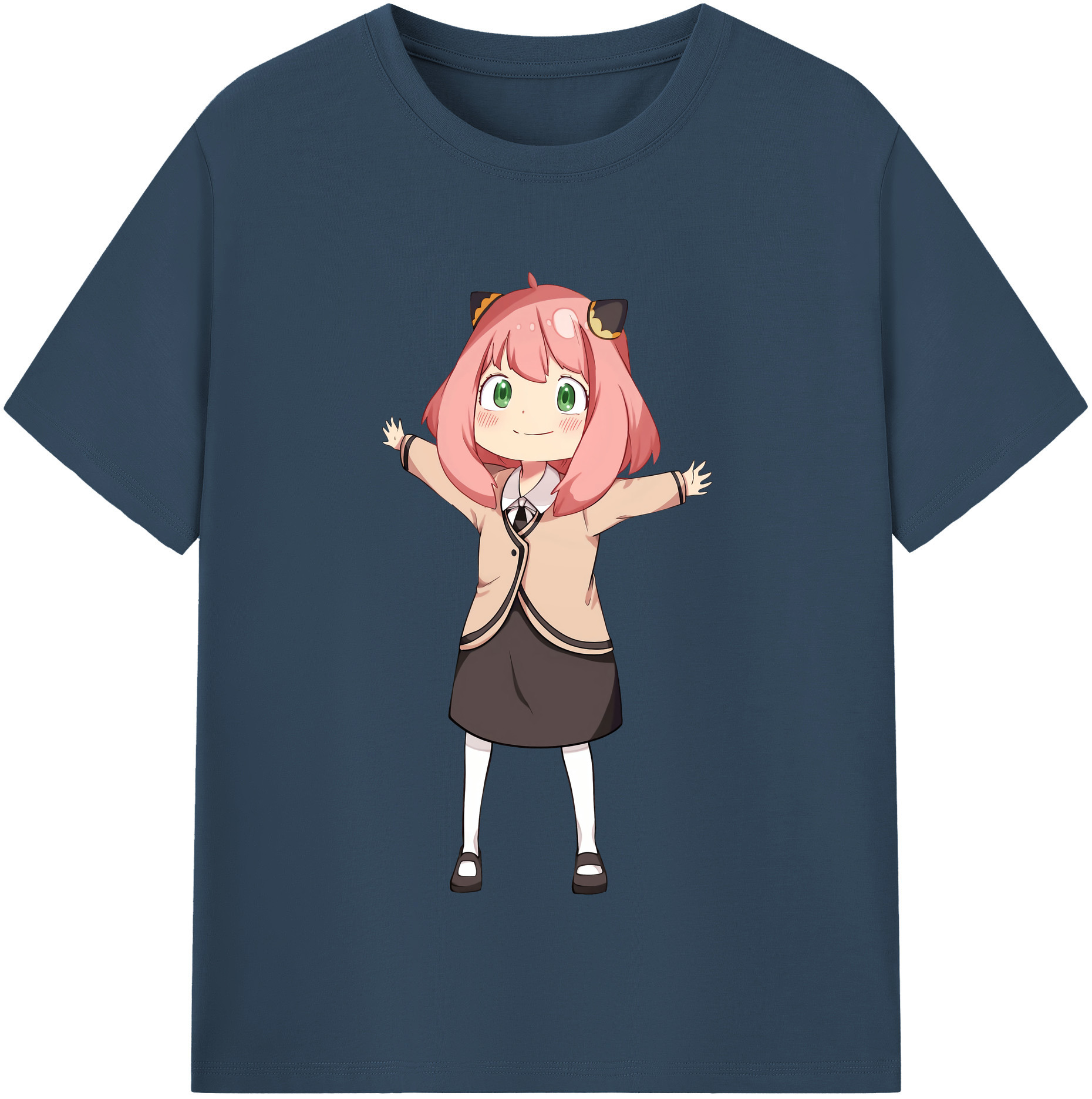 （画像用） SPY×FAMILY间谍家家酒 レディースカジュアルプリントTシャツ（綿100％）