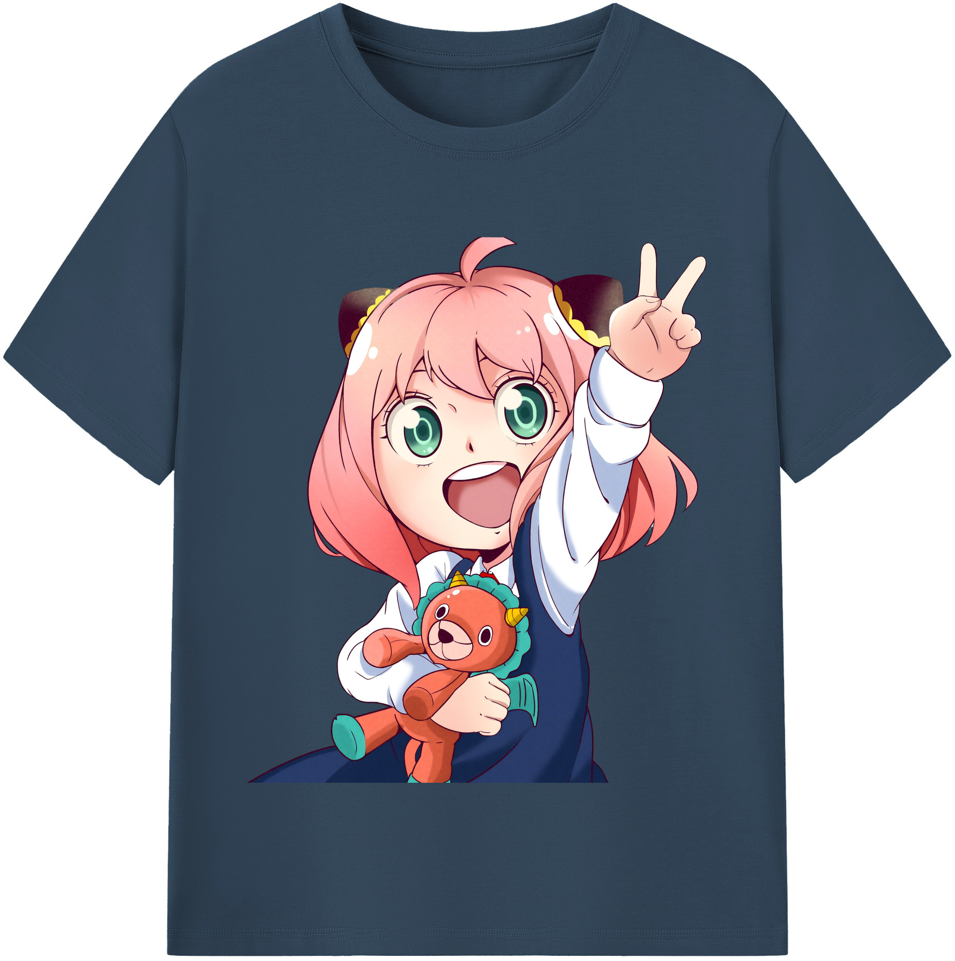 （画像用） SPY×FAMILY间谍家家酒 レディースカジュアルプリントTシャツ（綿100％）