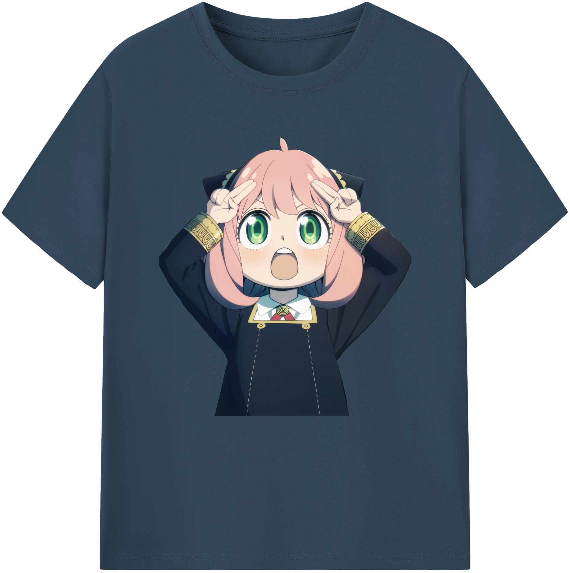（画像用） SPY×FAMILY间谍家家酒 レディースカジュアルプリントTシャツ（綿100％）
