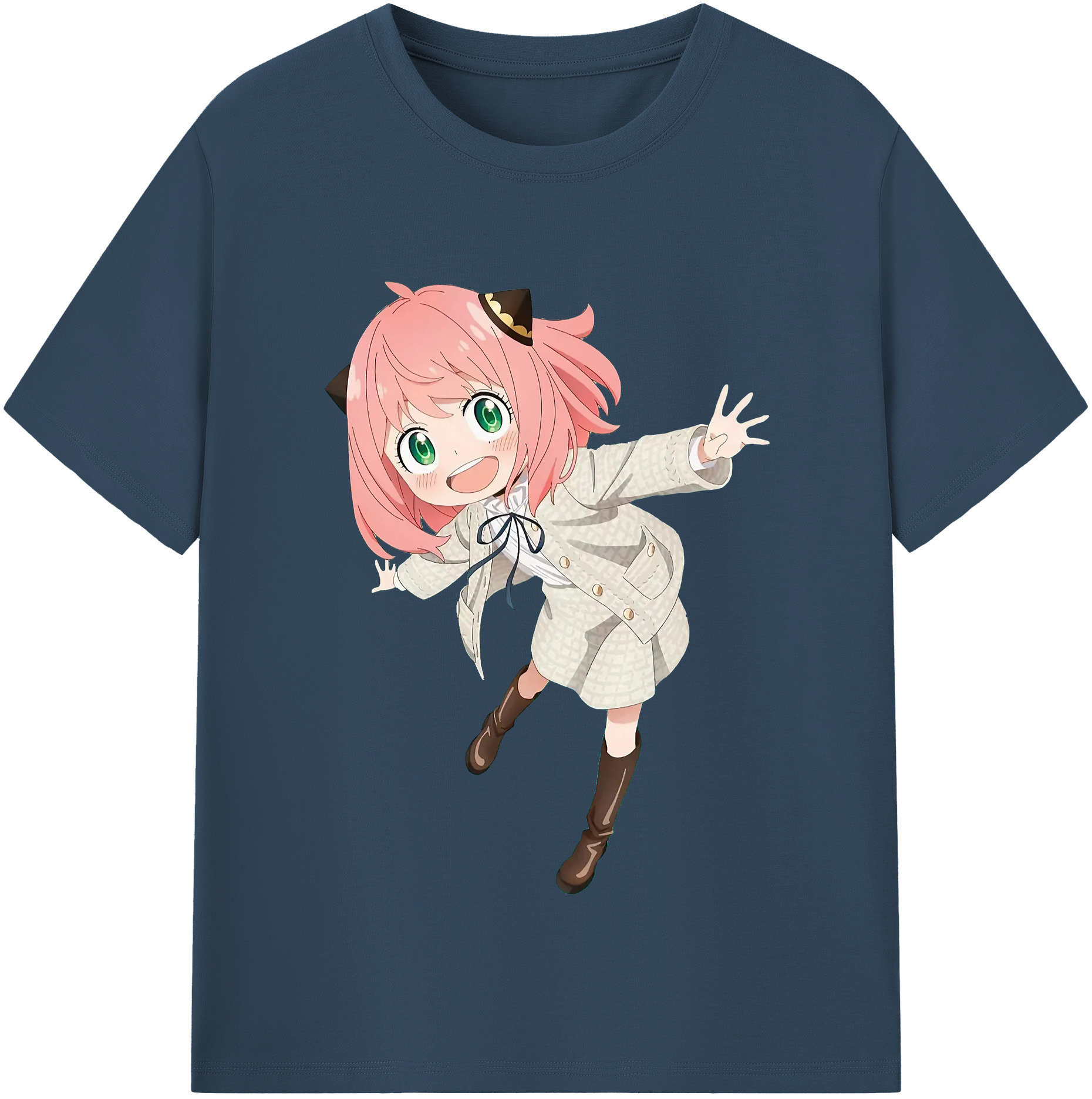 （画像用） SPY×FAMILY间谍家家酒 レディースカジュアルプリントTシャツ（綿100％）