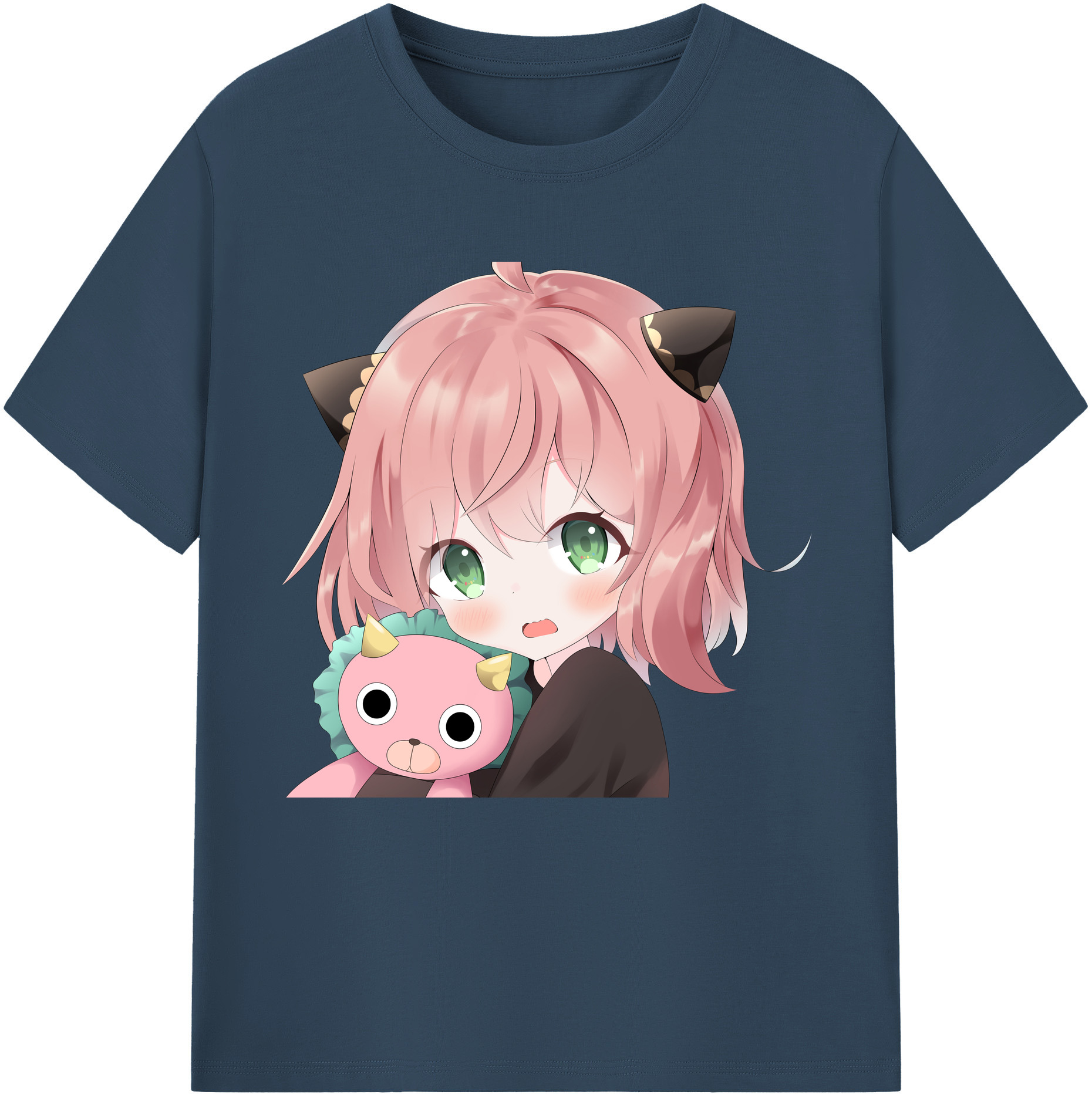 （画像用） SPY×FAMILY间谍家家酒 レディースカジュアルプリントTシャツ（綿100％）