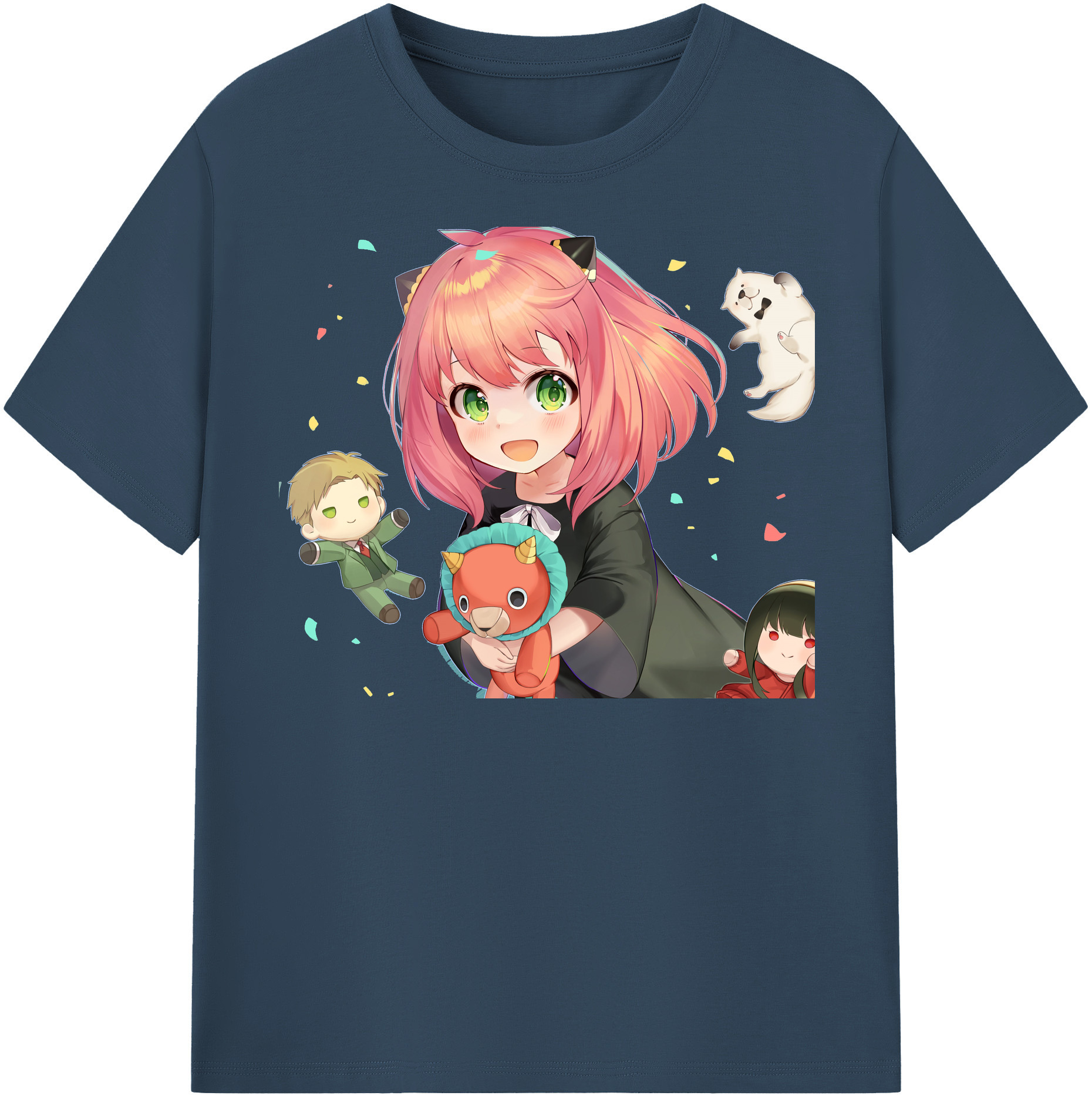 （画像用） SPY×FAMILY间谍家家酒 レディースカジュアルプリントTシャツ（綿100％）