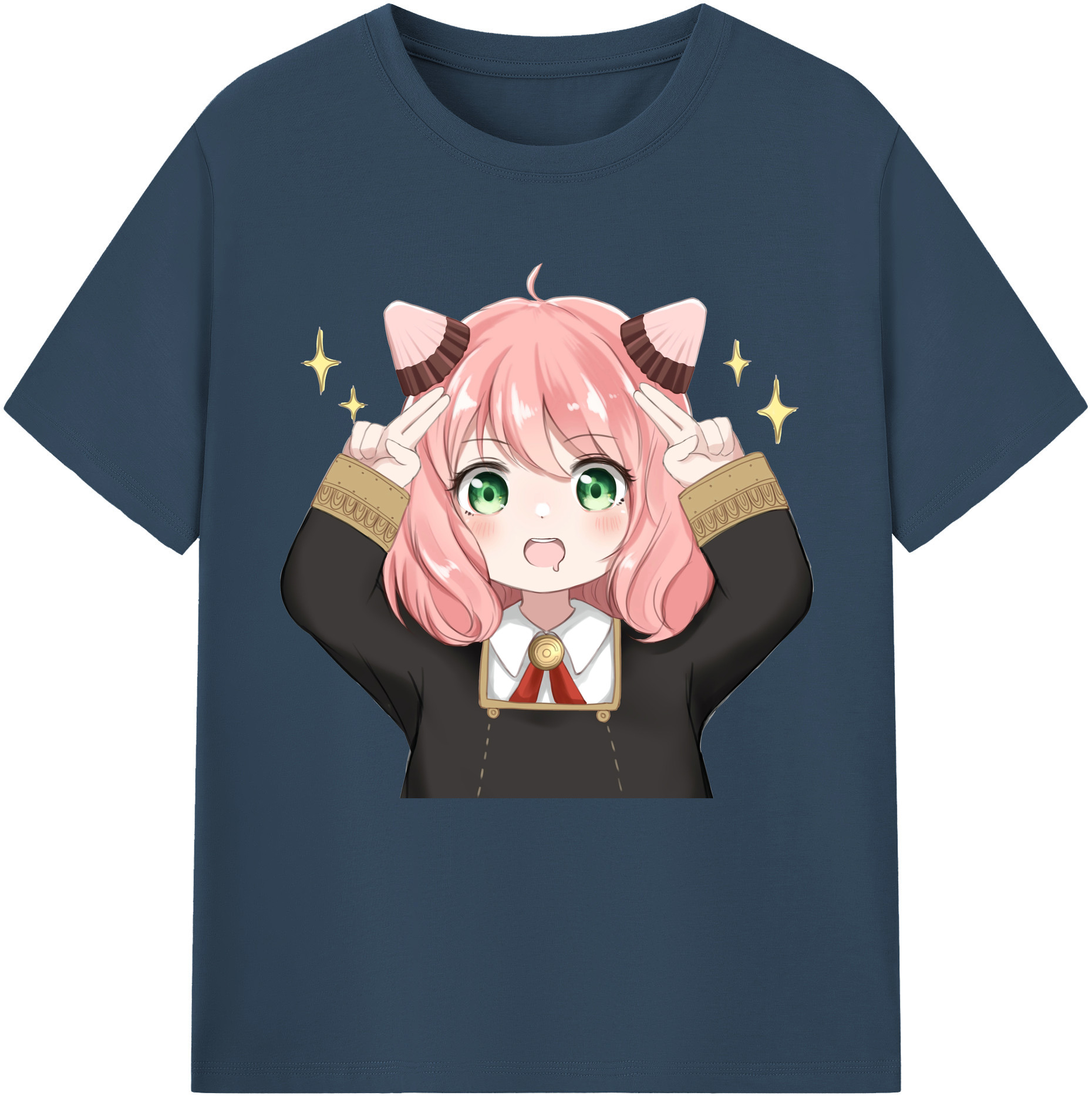 （画像用） SPY×FAMILY间谍家家酒 レディースカジュアルプリントTシャツ（綿100％）