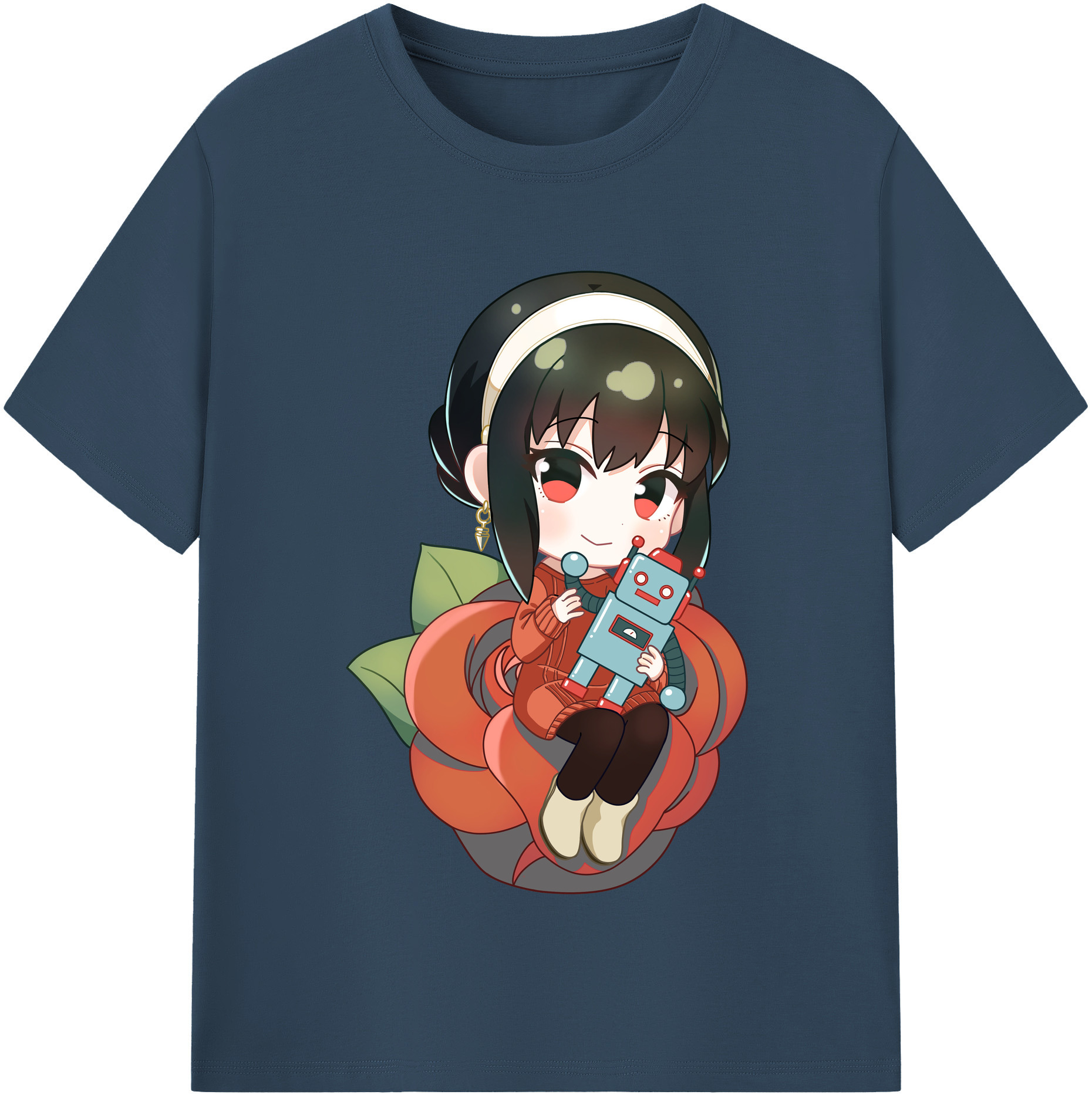 （画像用） SPY×FAMILY间谍家家酒 レディースカジュアルプリントTシャツ（綿100％）