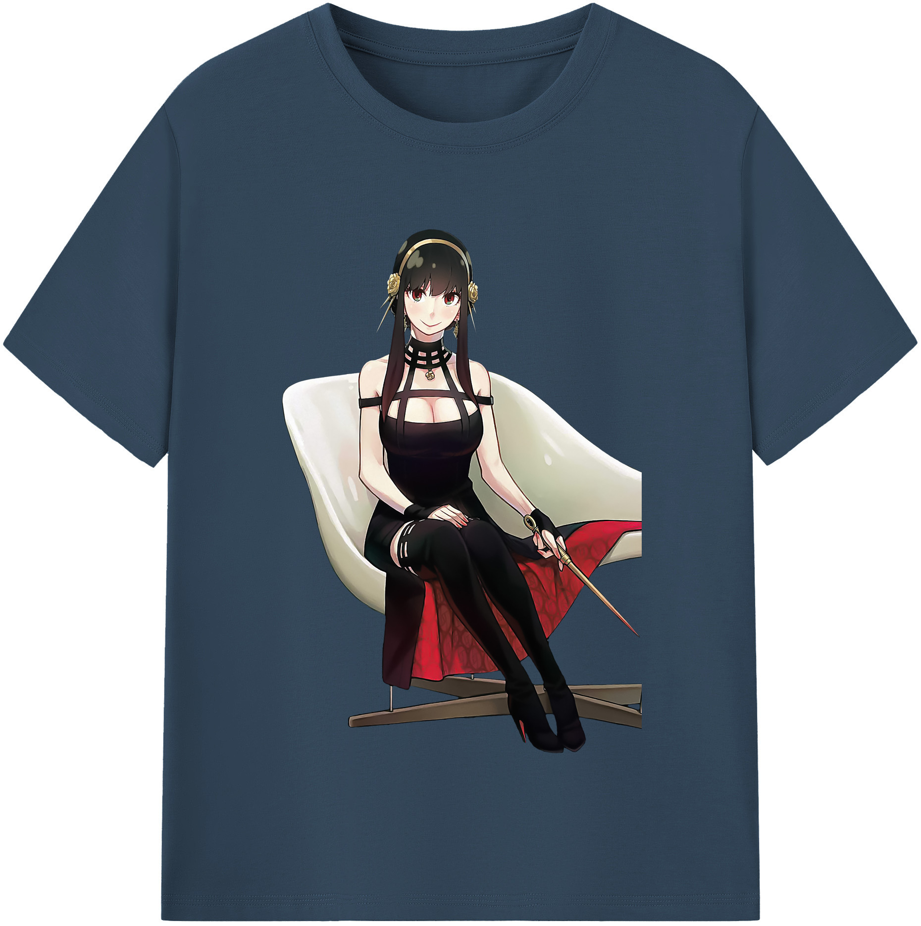 （画像用） SPY×FAMILY间谍家家酒 レディースカジュアルプリントTシャツ（綿100％）