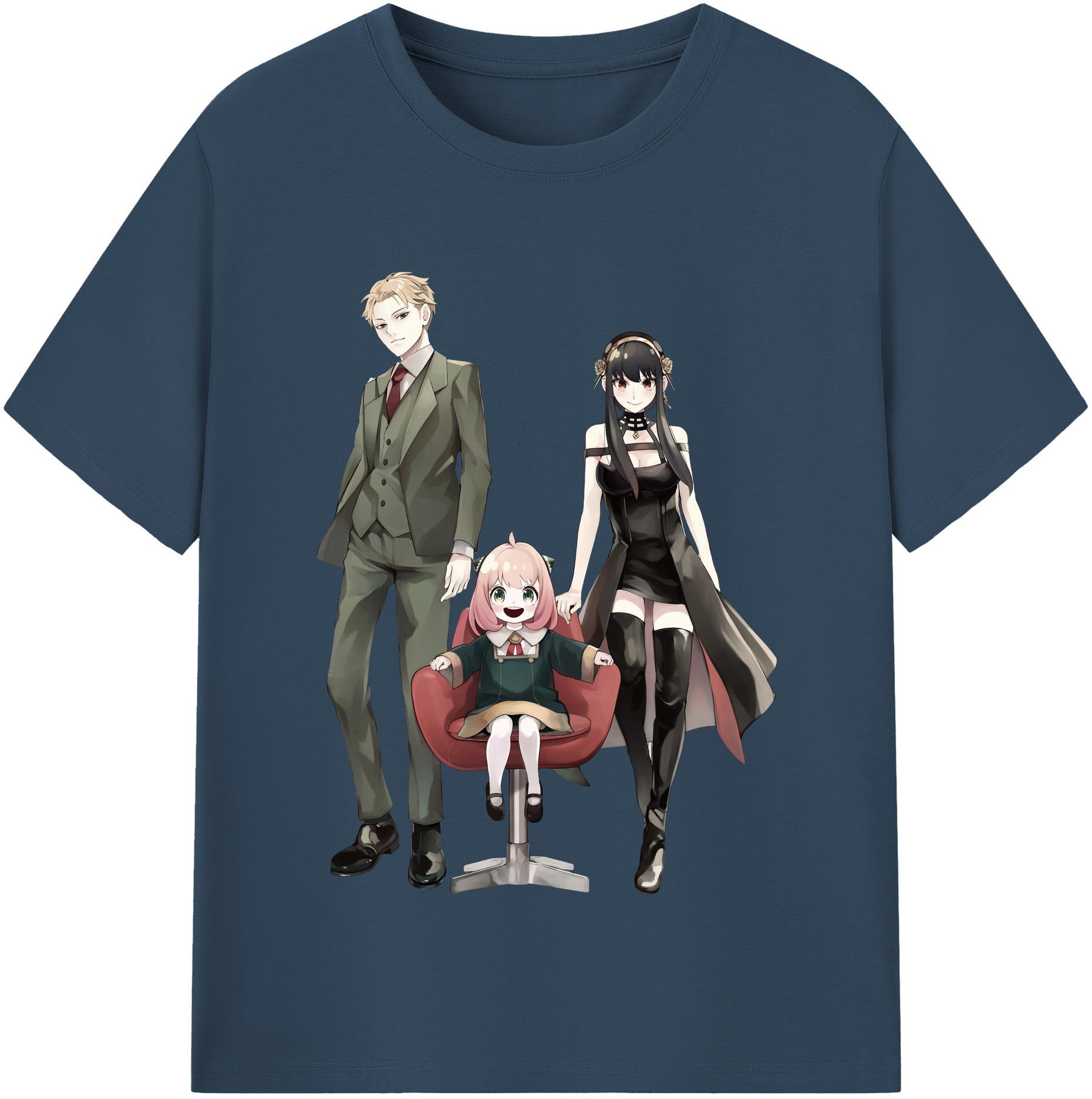 （画像用） SPY×FAMILY间谍家家酒 レディースカジュアルプリントTシャツ（綿100％）