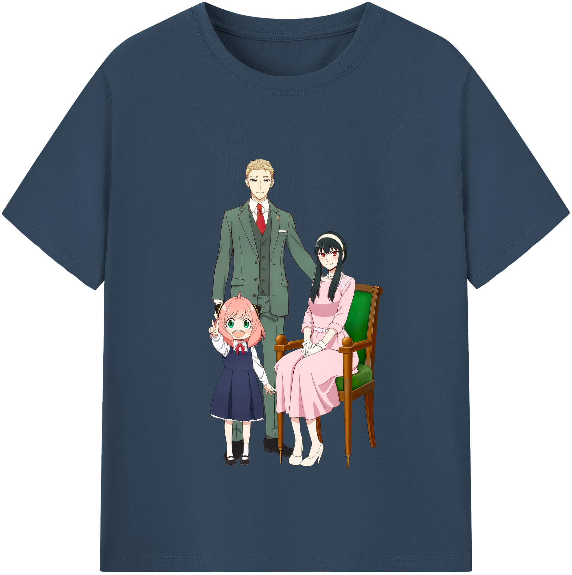 （画像用） SPY×FAMILY间谍家家酒 レディースカジュアルプリントTシャツ（綿100％）
