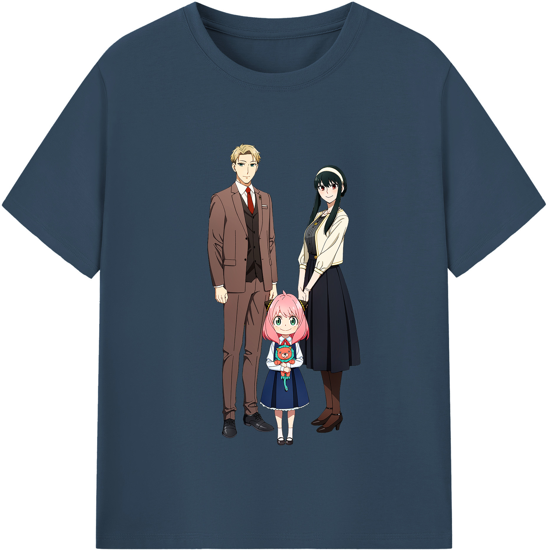 （画像用） SPY×FAMILY间谍家家酒 レディースカジュアルプリントTシャツ（綿100％）