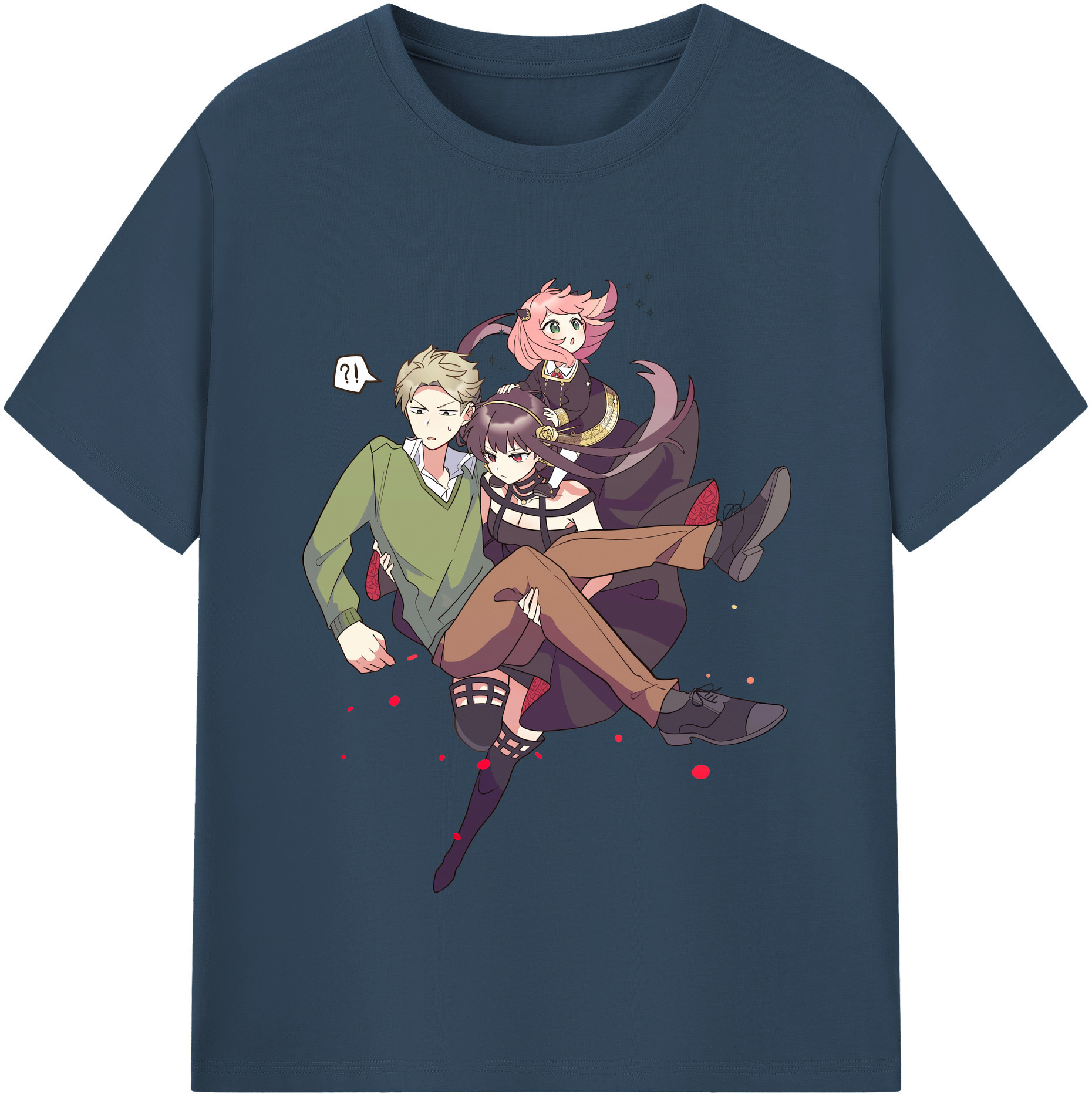 （画像用） SPY×FAMILY间谍家家酒 レディースカジュアルプリントTシャツ（綿100％）