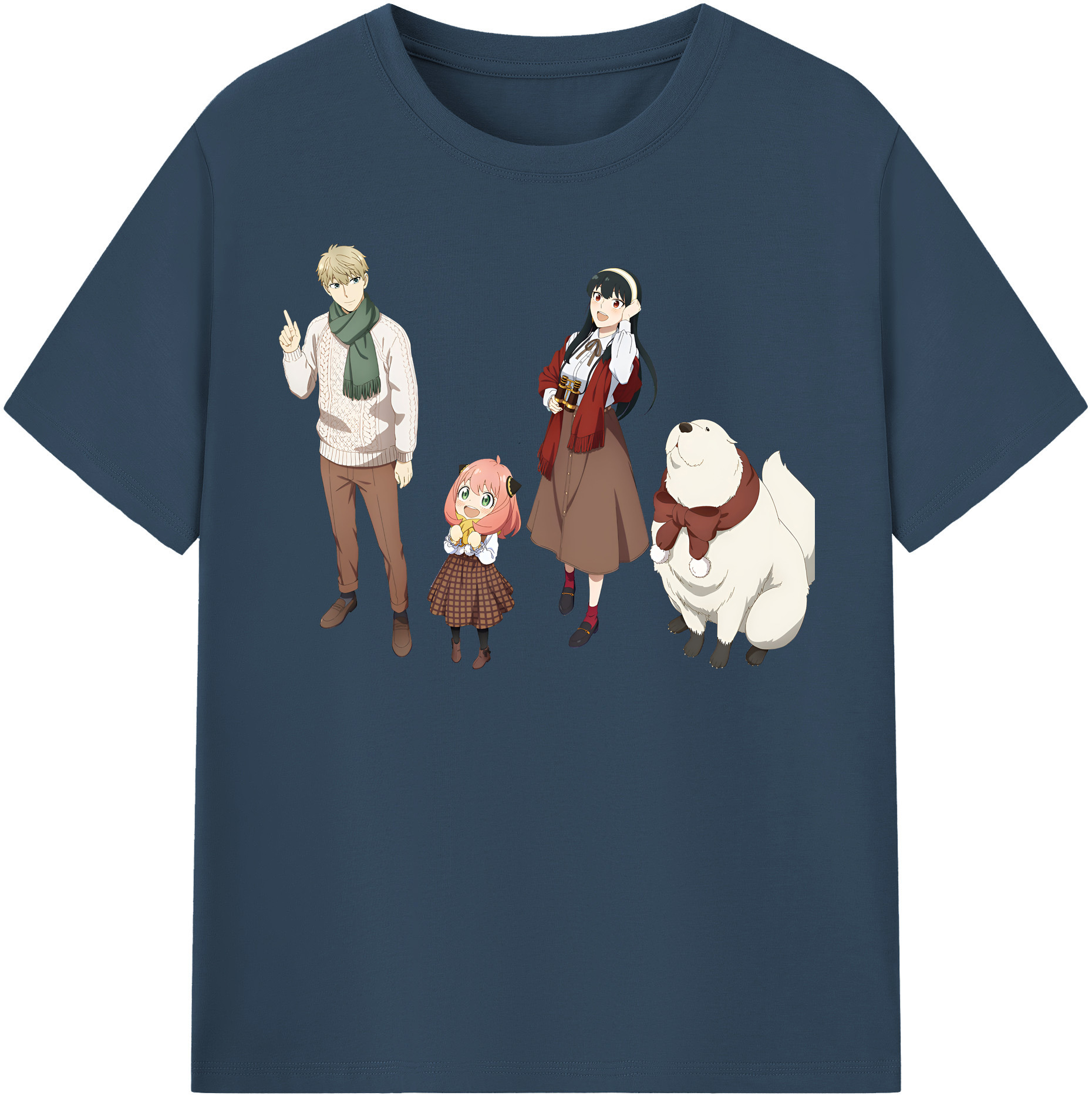 （画像用） SPY×FAMILY间谍家家酒 レディースカジュアルプリントTシャツ（綿100％）