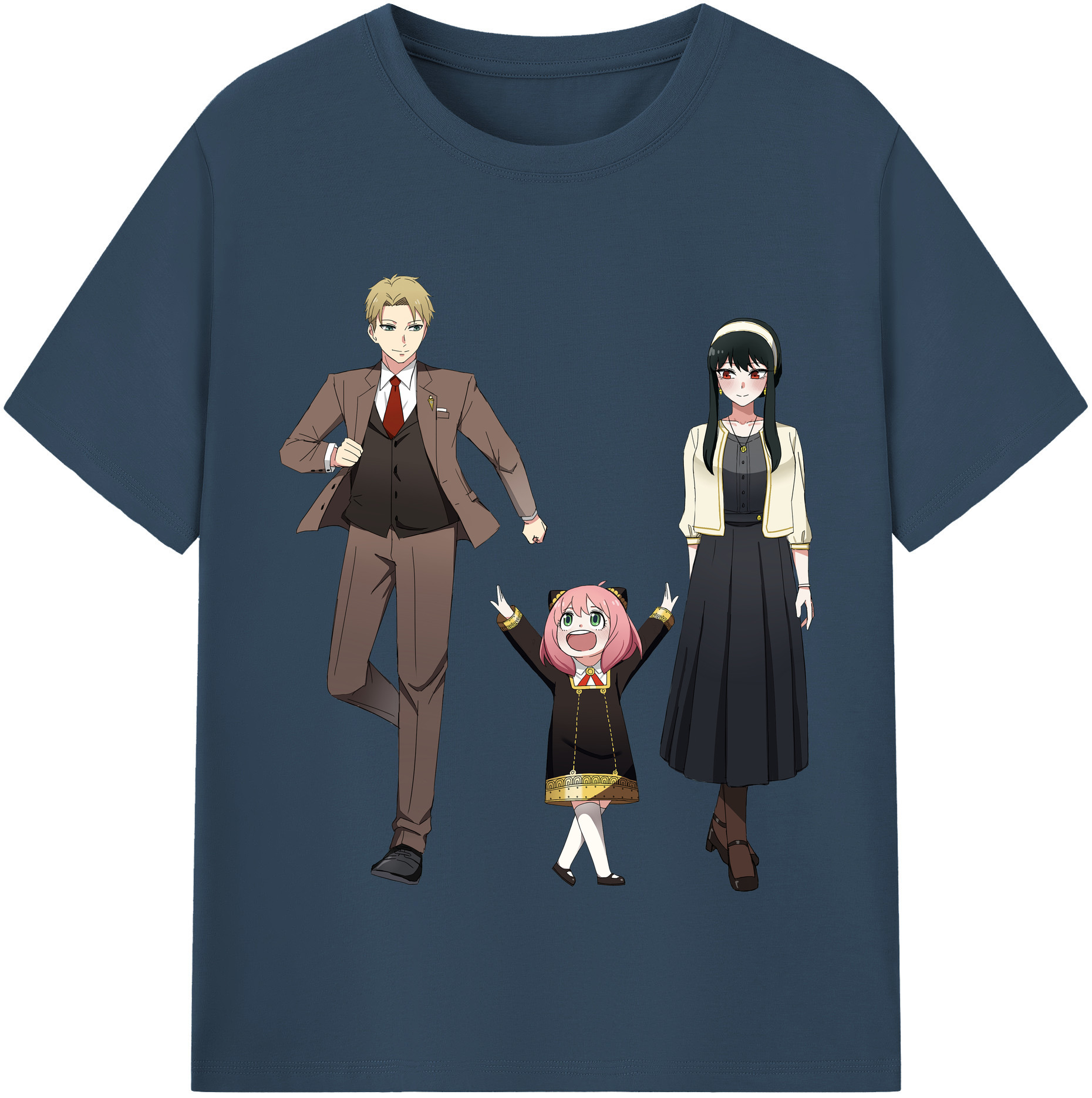 （画像用） SPY×FAMILY间谍家家酒 レディースカジュアルプリントTシャツ（綿100％）