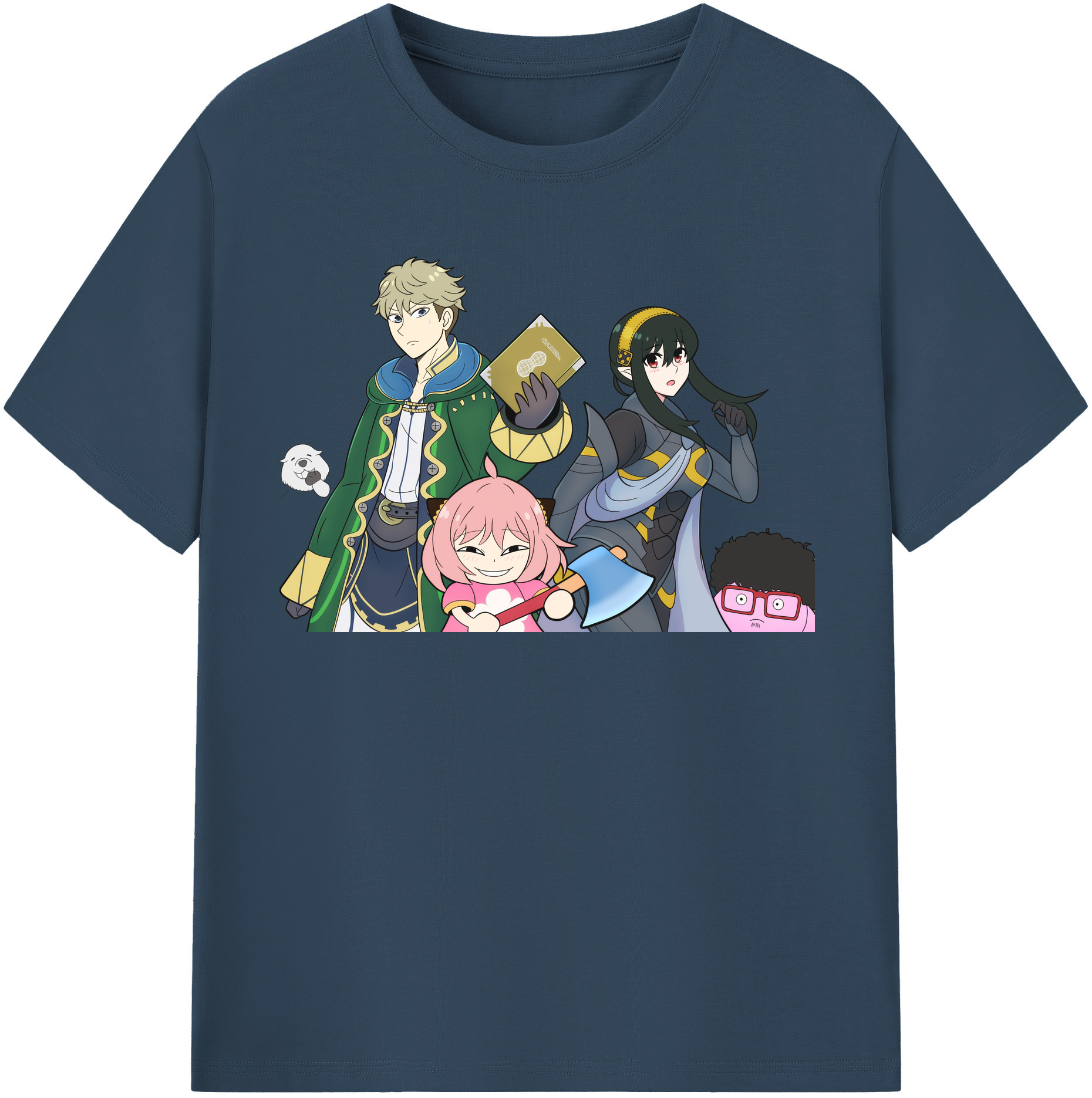 （画像用） SPY×FAMILY间谍家家酒 レディースカジュアルプリントTシャツ（綿100％）