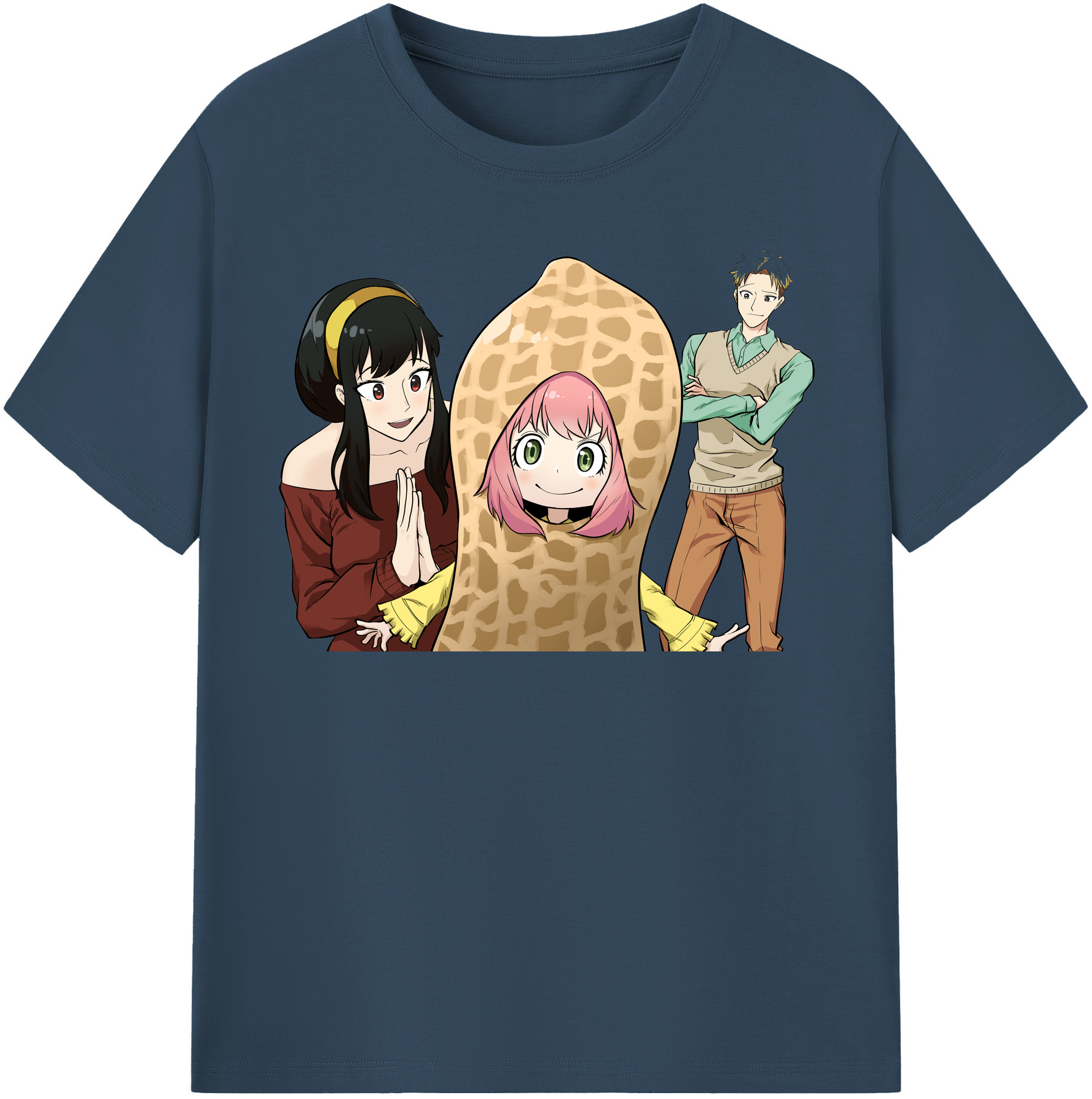 （画像用） SPY×FAMILY间谍家家酒 レディースカジュアルプリントTシャツ（綿100％）