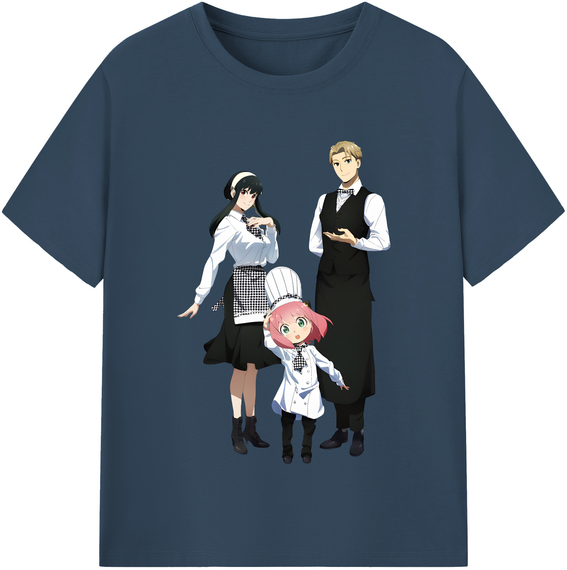 （画像用） SPY×FAMILY间谍家家酒 レディースカジュアルプリントTシャツ（綿100％）