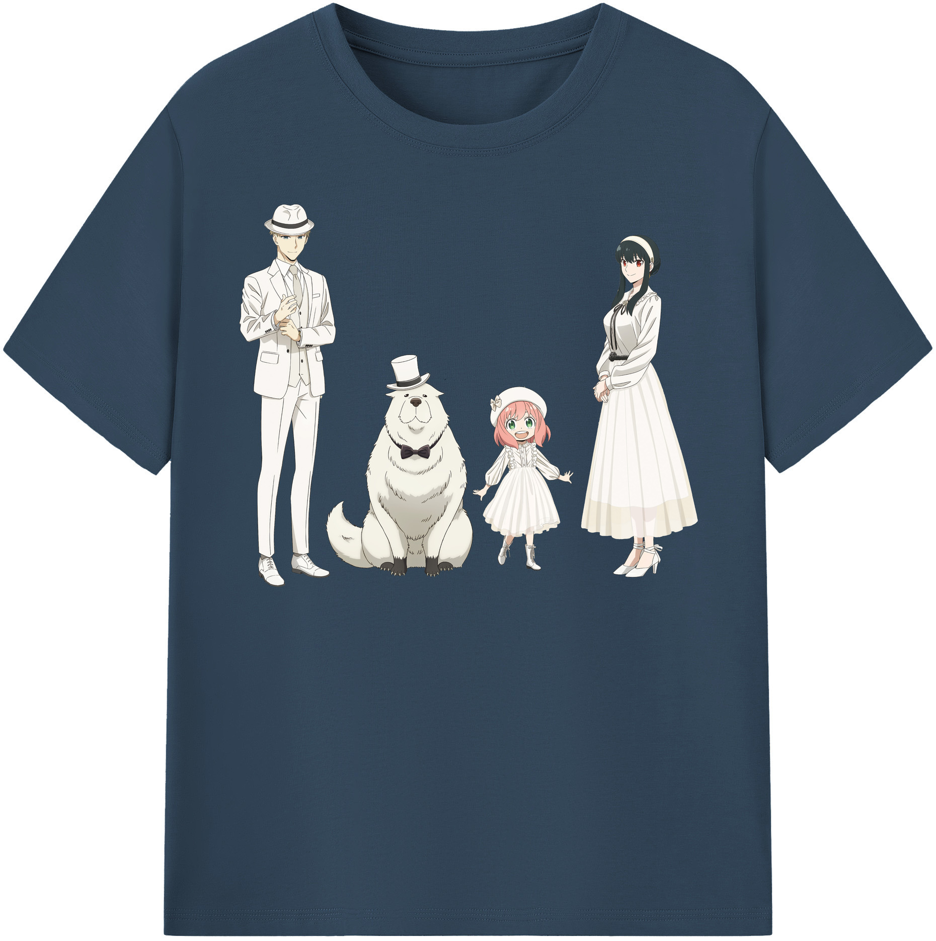 （画像用） SPY×FAMILY间谍家家酒 レディースカジュアルプリントTシャツ（綿100％）