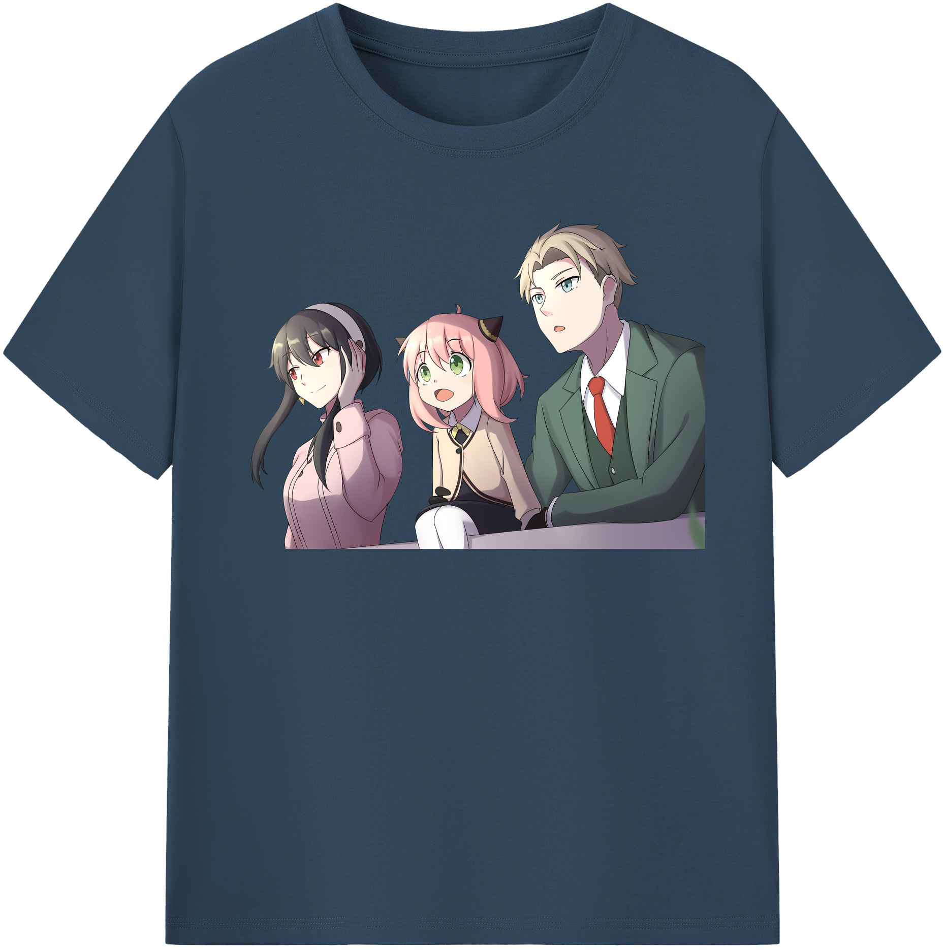 （画像用） SPY×FAMILY间谍家家酒 レディースカジュアルプリントTシャツ（綿100％）