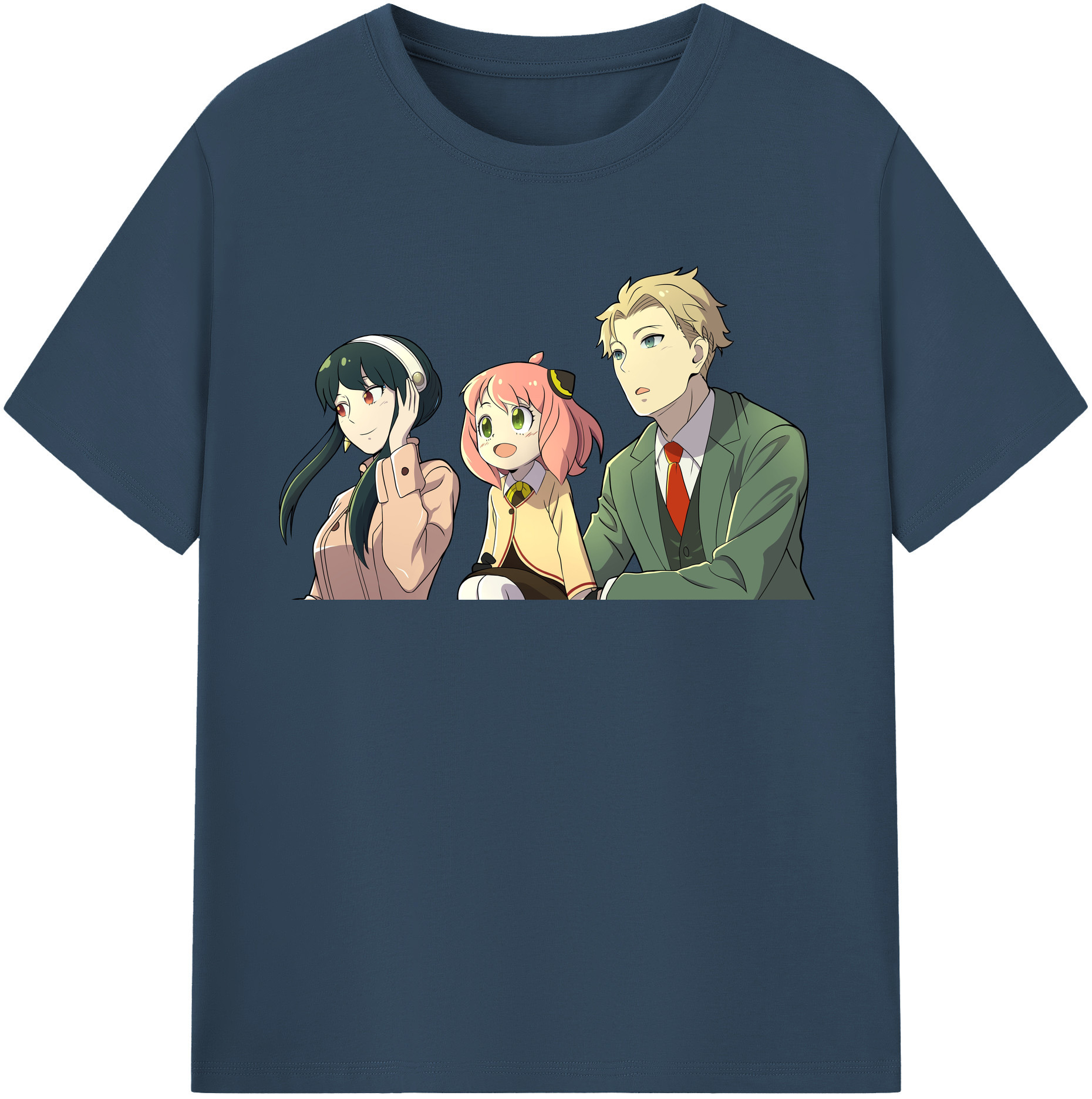 （画像用） SPY×FAMILY间谍家家酒 レディースカジュアルプリントTシャツ（綿100％）