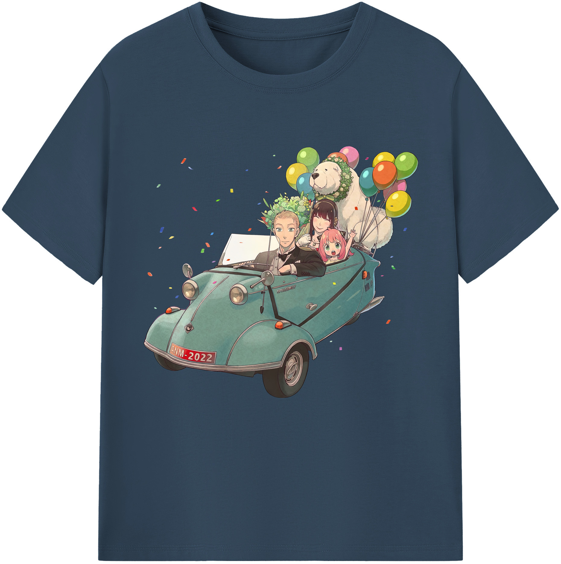 （画像用） SPY×FAMILY间谍家家酒 レディースカジュアルプリントTシャツ（綿100％）