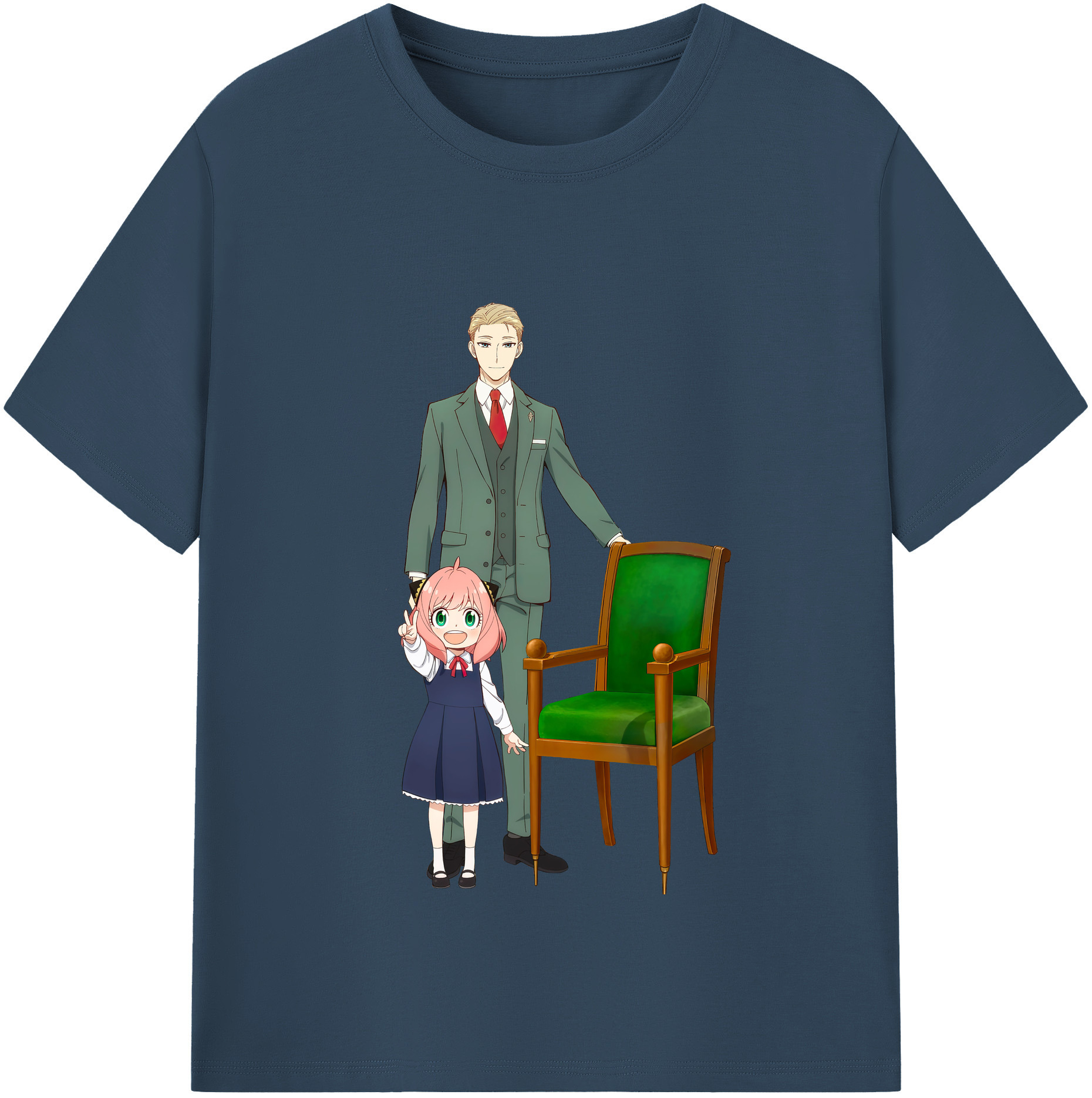 （画像用） SPY×FAMILY间谍家家酒 レディースカジュアルプリントTシャツ（綿100％）