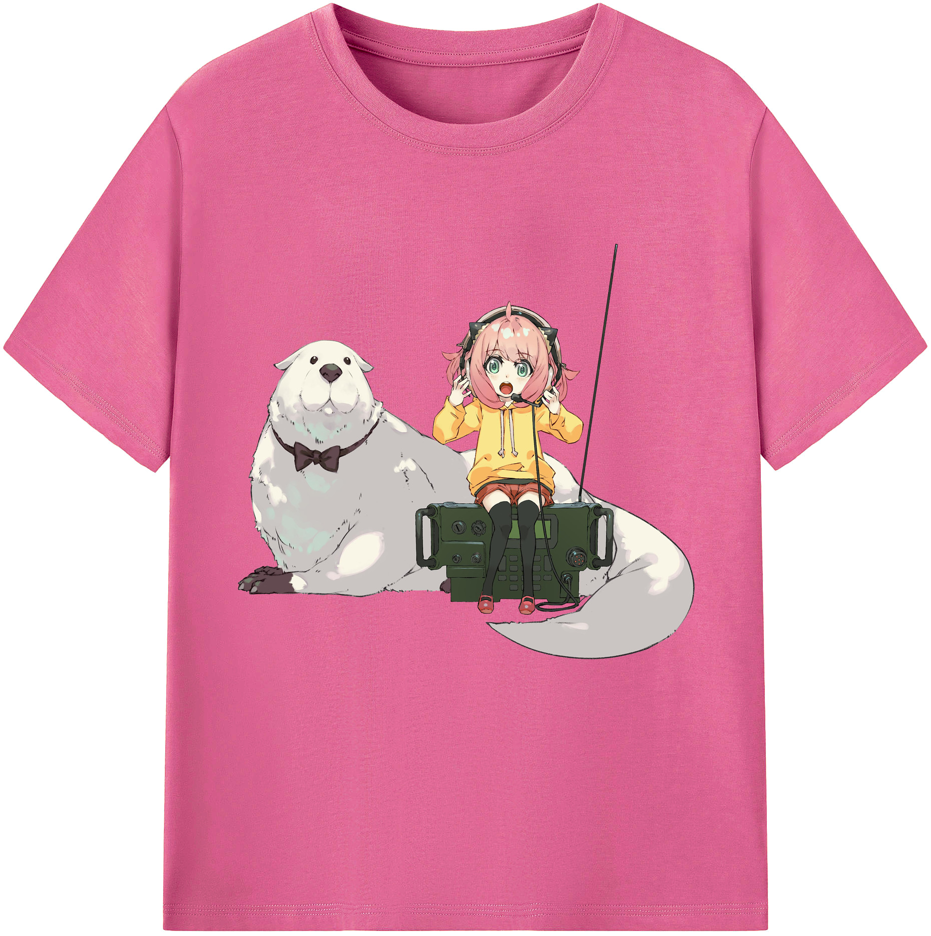 （画像用） SPY×FAMILY间谍家家酒 レディースカジュアルプリントTシャツ（綿100％）