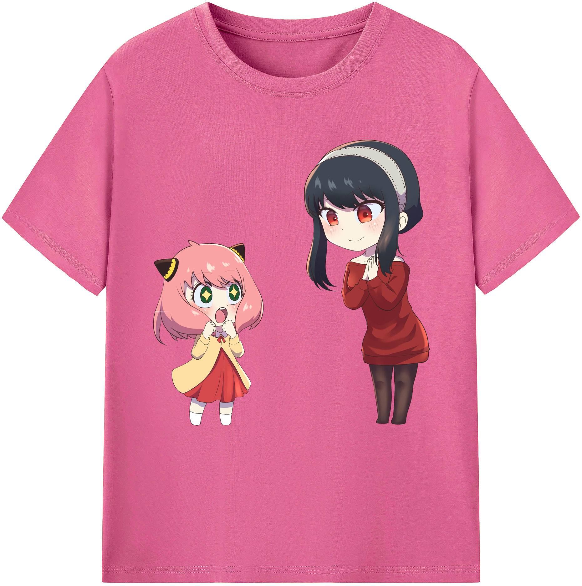 （画像用） SPY×FAMILY间谍家家酒 レディースカジュアルプリントTシャツ（綿100％）