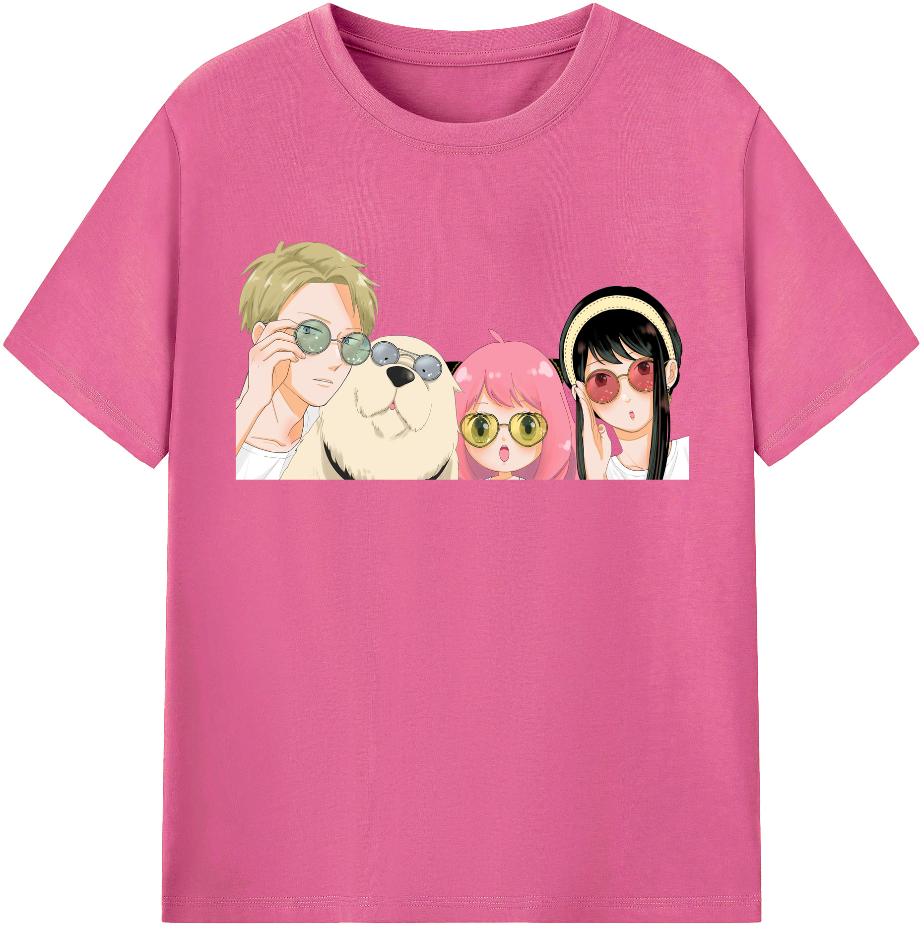 （画像用） SPY×FAMILY间谍家家酒 レディースカジュアルプリントTシャツ（綿100％）