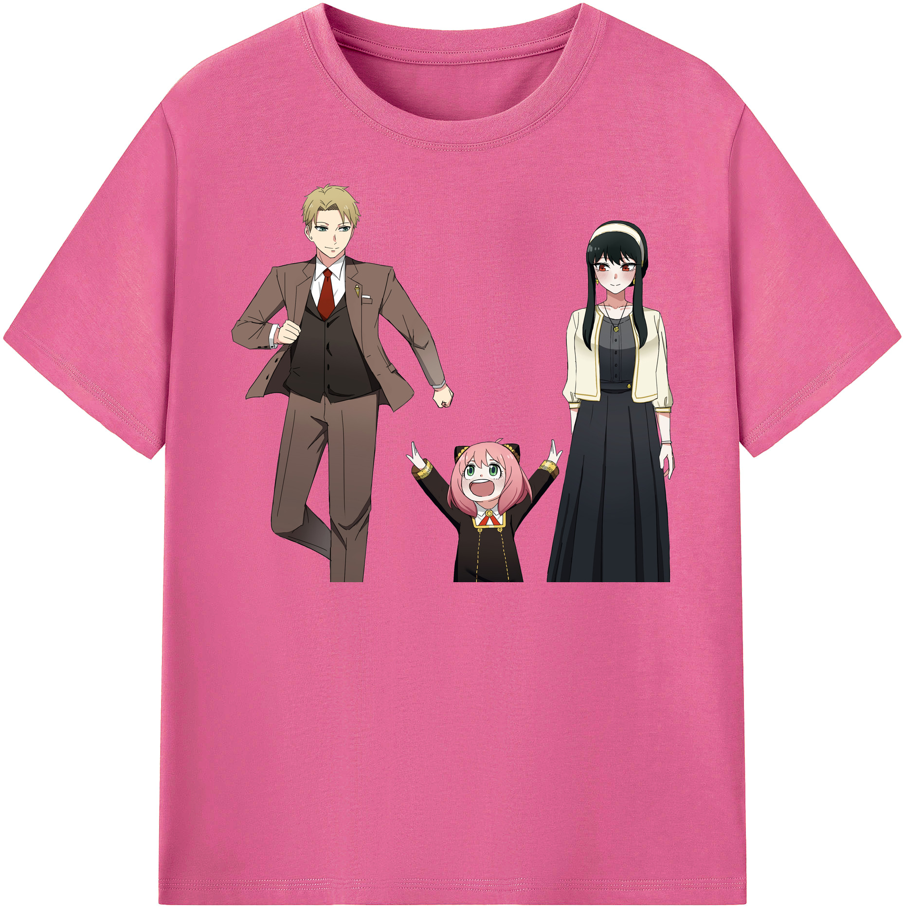 （画像用） SPY×FAMILY间谍家家酒 レディースカジュアルプリントTシャツ（綿100％）