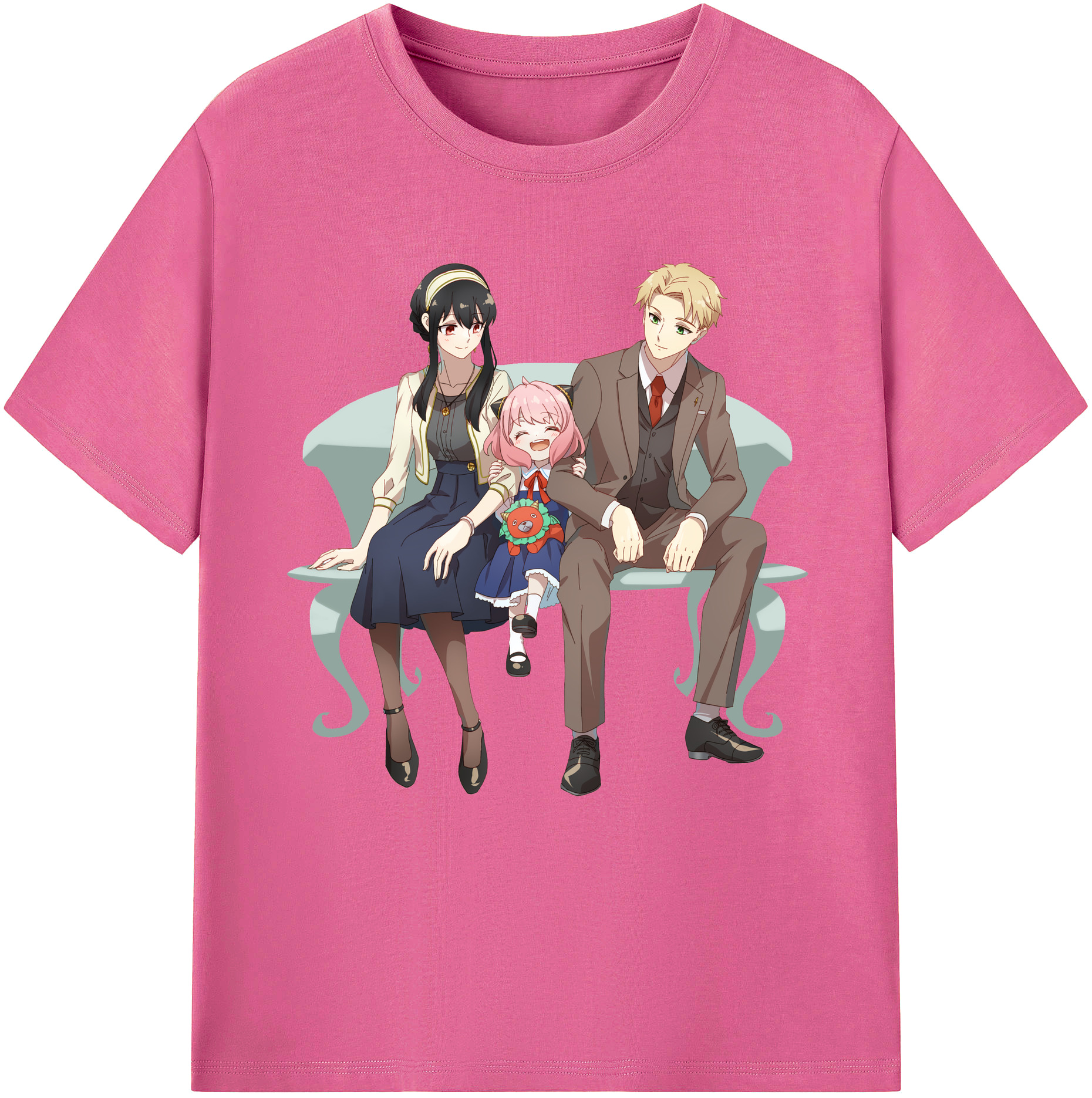 （画像用） SPY×FAMILY间谍家家酒 レディースカジュアルプリントTシャツ（綿100％）