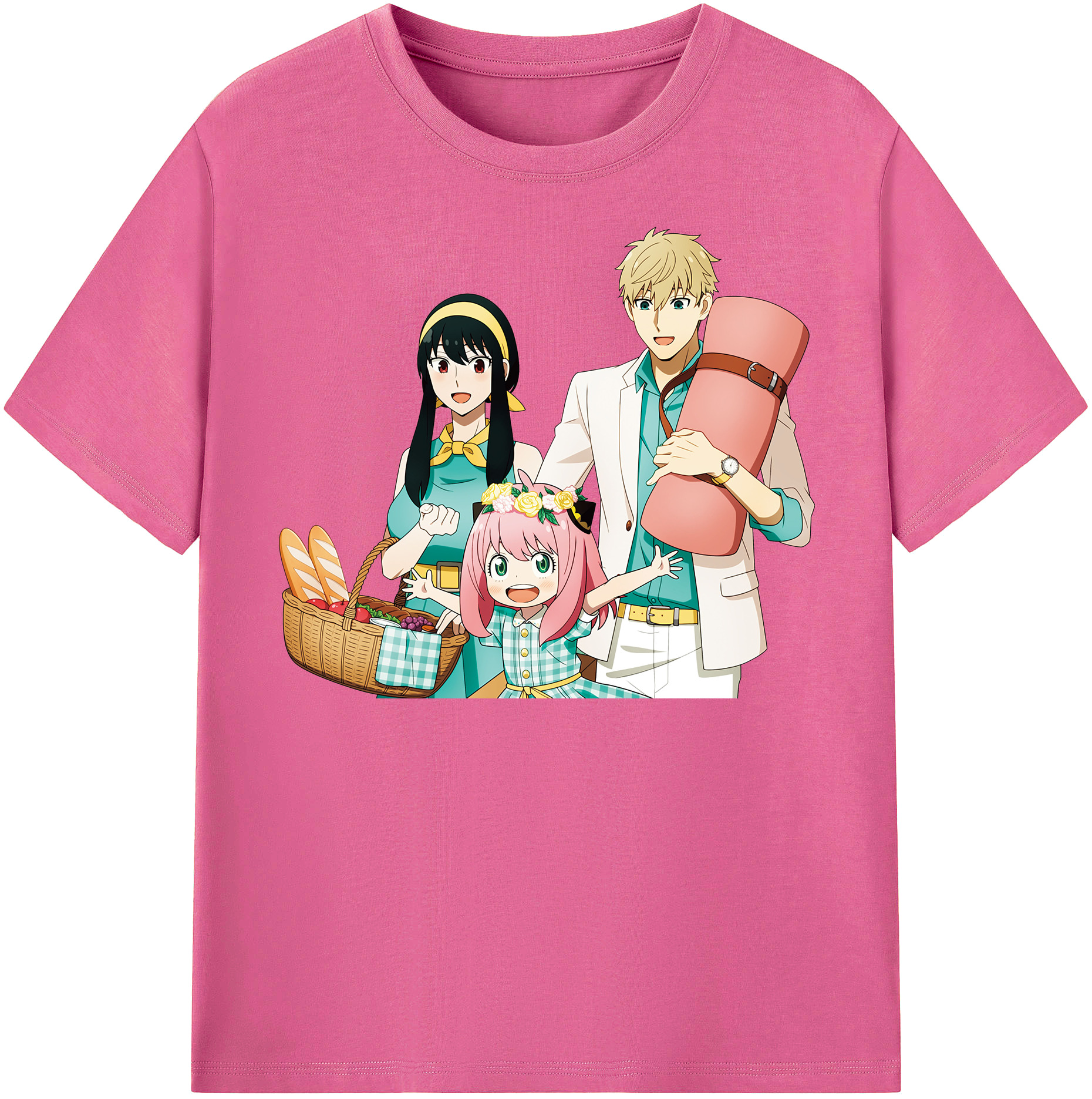 （画像用） SPY×FAMILY间谍家家酒 レディースカジュアルプリントTシャツ（綿100％）
