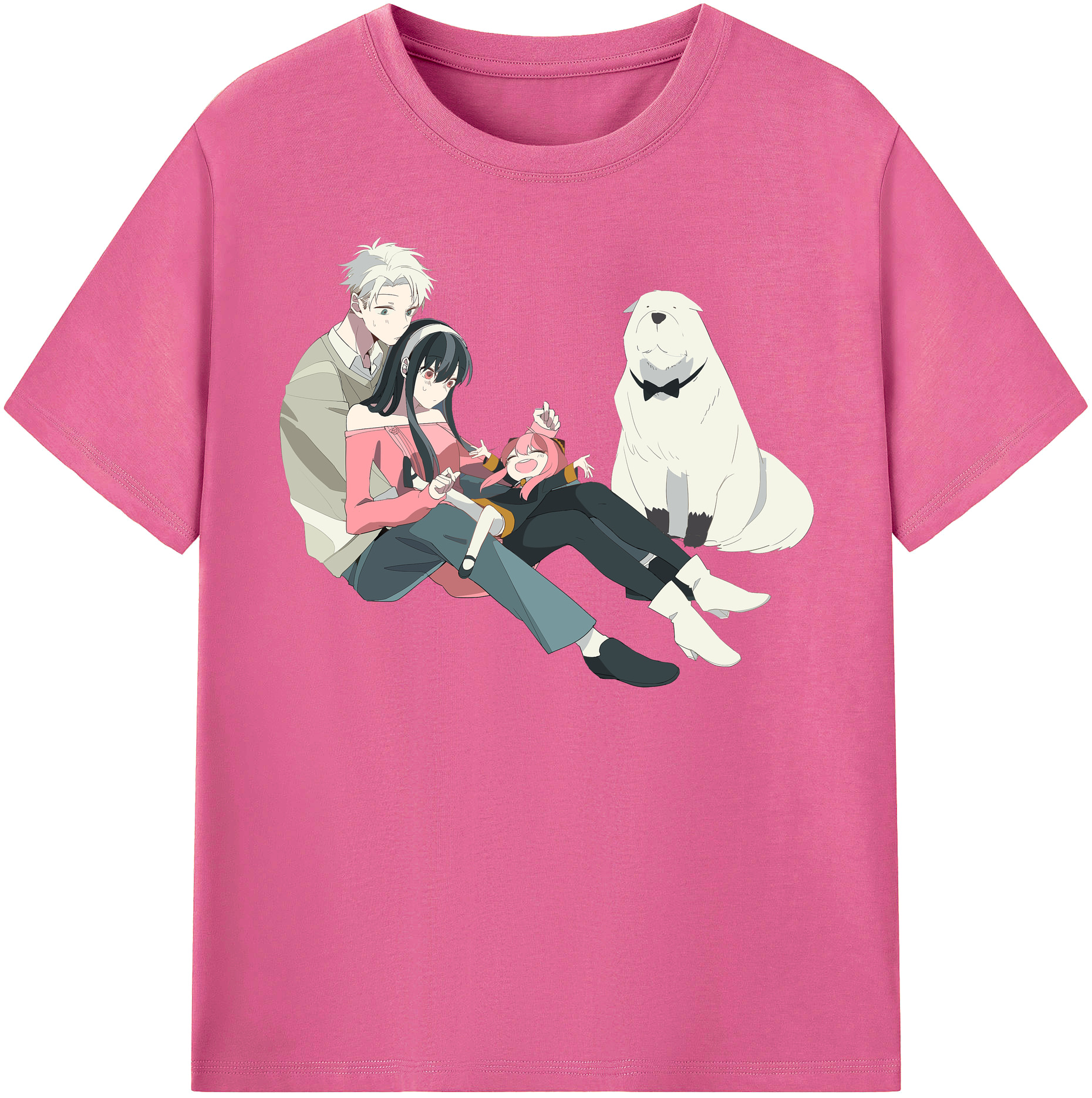 （画像用） SPY×FAMILY间谍家家酒 レディースカジュアルプリントTシャツ（綿100％）