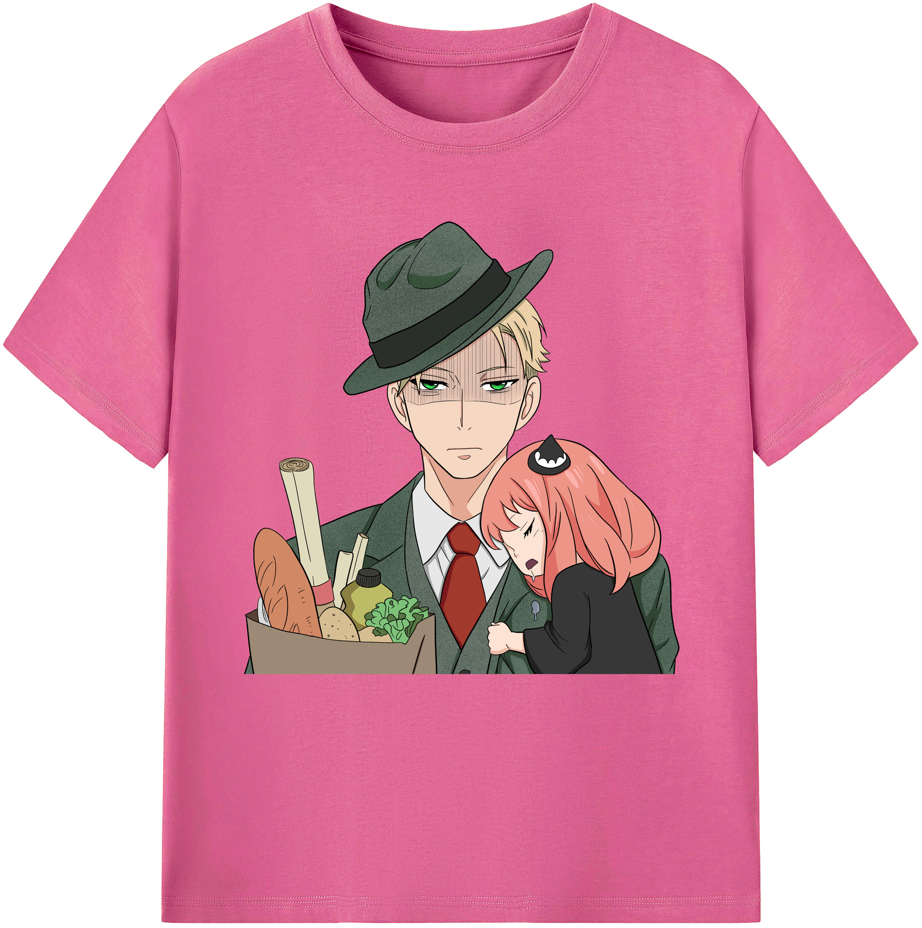 （画像用） SPY×FAMILY间谍家家酒 レディースカジュアルプリントTシャツ（綿100％）