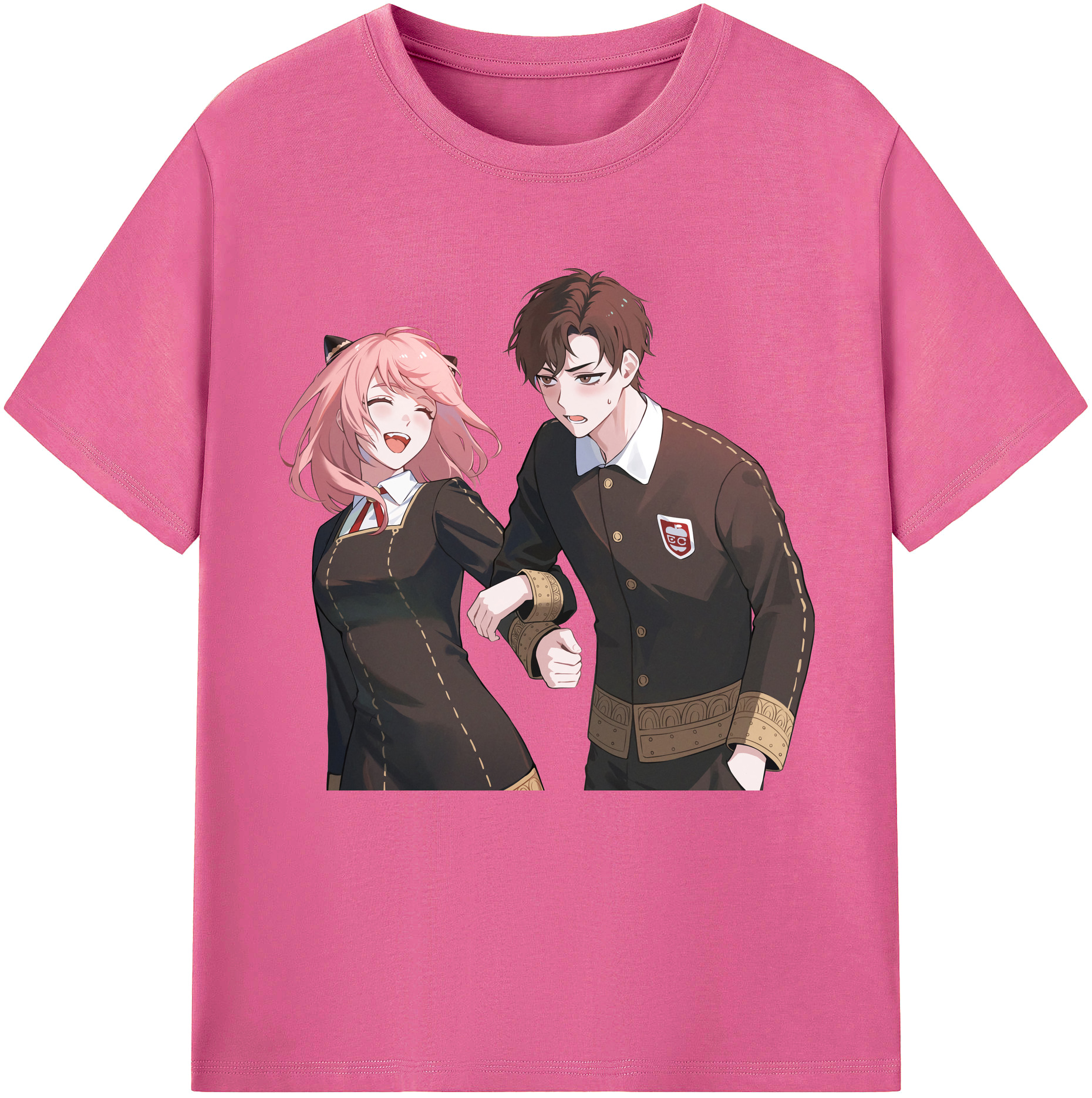（画像用） SPY×FAMILY间谍家家酒 レディースカジュアルプリントTシャツ（綿100％）