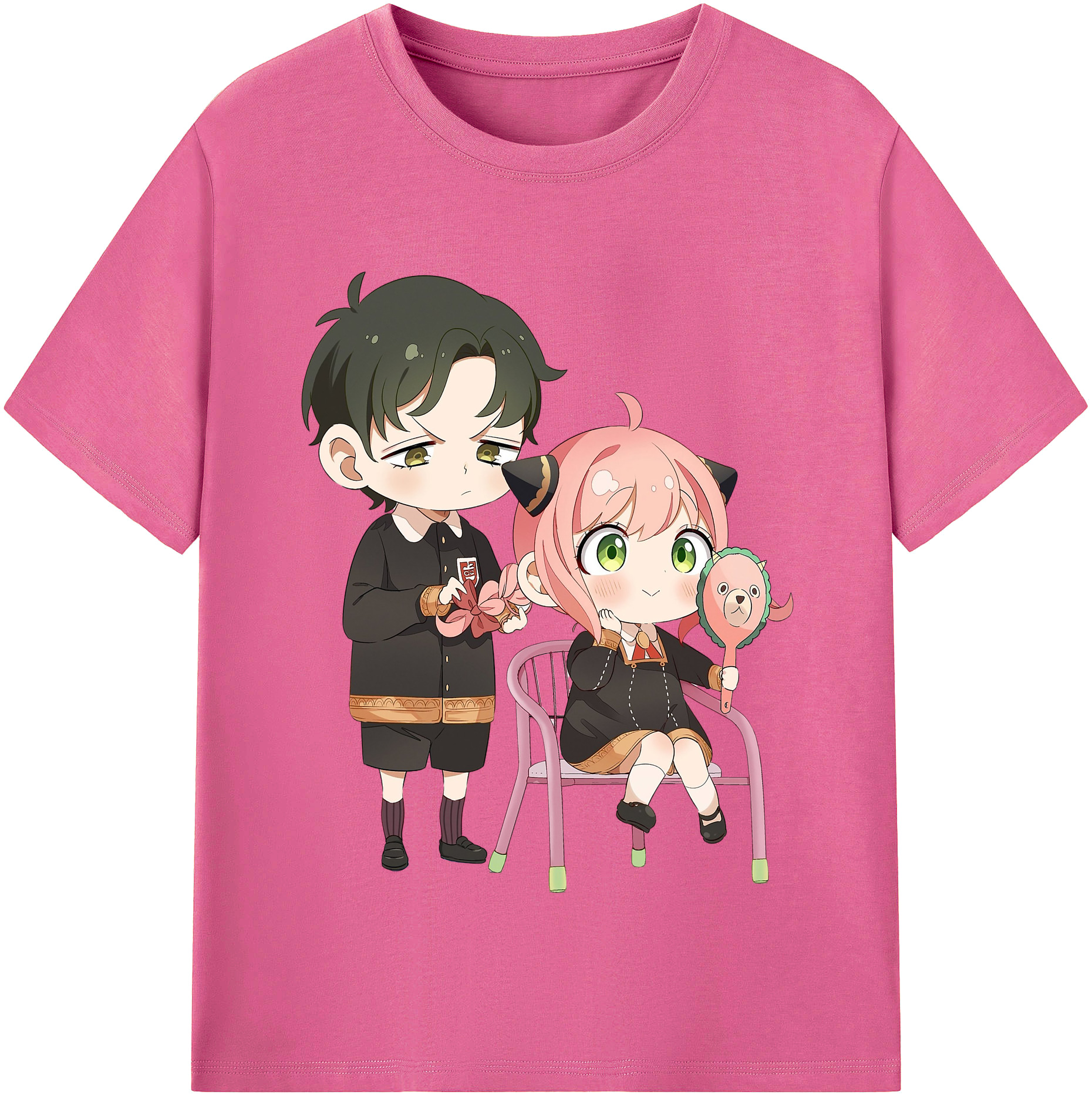 （画像用） SPY×FAMILY间谍家家酒 レディースカジュアルプリントTシャツ（綿100％）