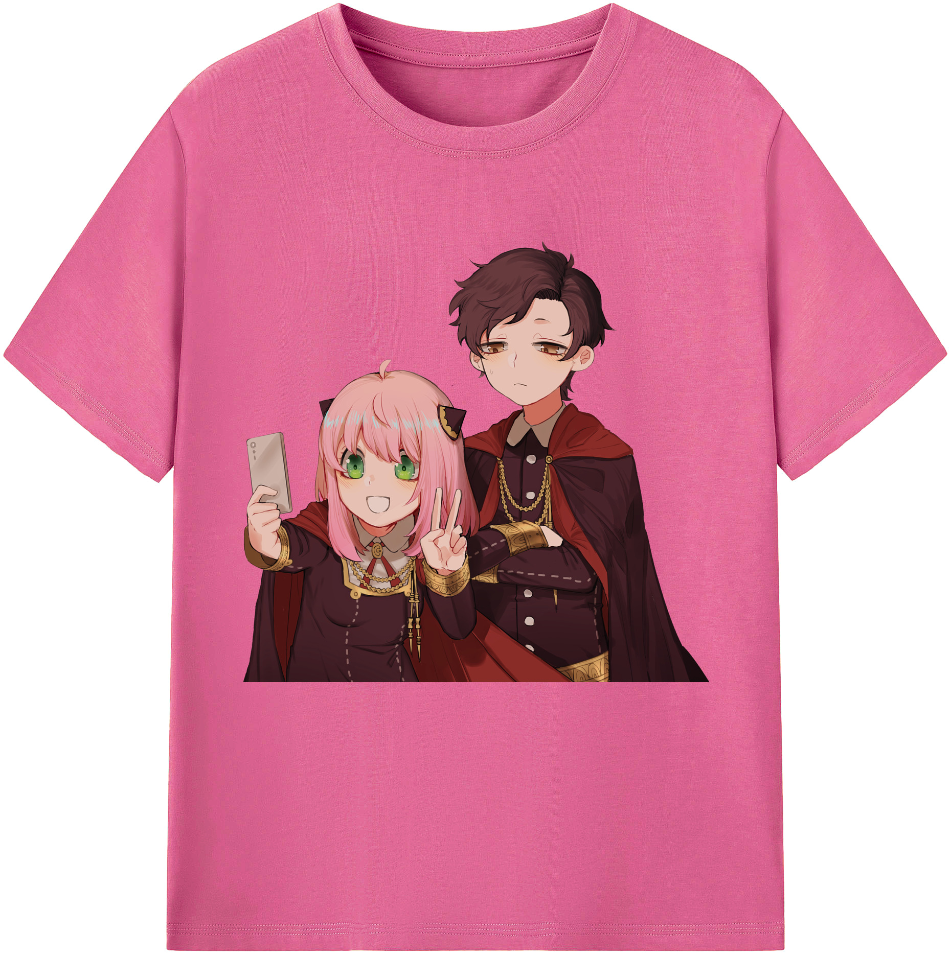 （画像用） SPY×FAMILY间谍家家酒 レディースカジュアルプリントTシャツ（綿100％）