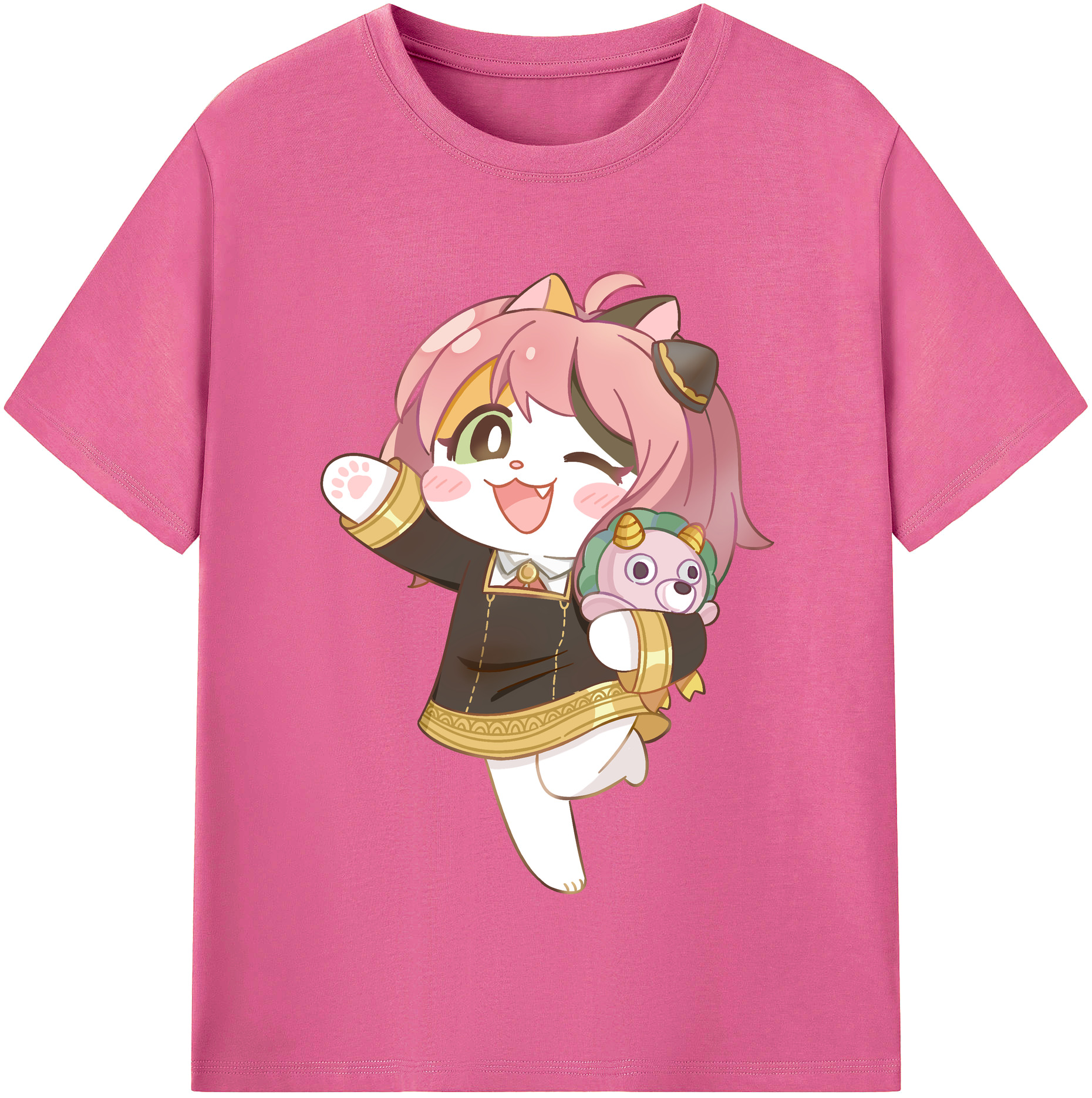 （画像用） SPY×FAMILY间谍家家酒 レディースカジュアルプリントTシャツ（綿100％）