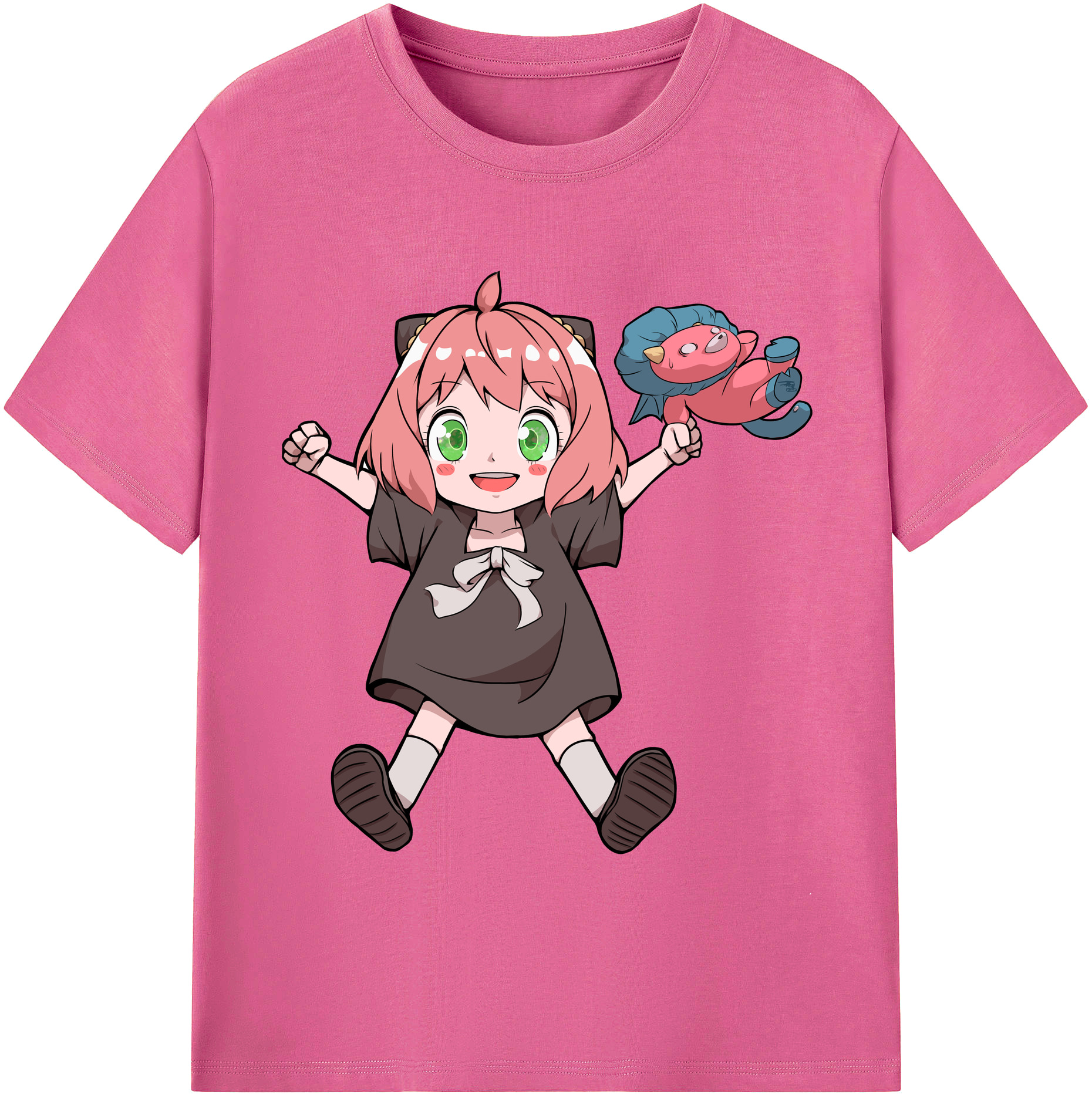 （画像用） SPY×FAMILY间谍家家酒 レディースカジュアルプリントTシャツ（綿100％）