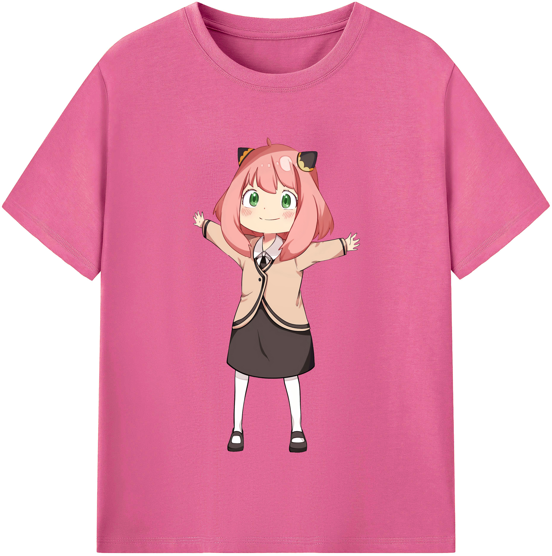（画像用） SPY×FAMILY间谍家家酒 レディースカジュアルプリントTシャツ（綿100％）