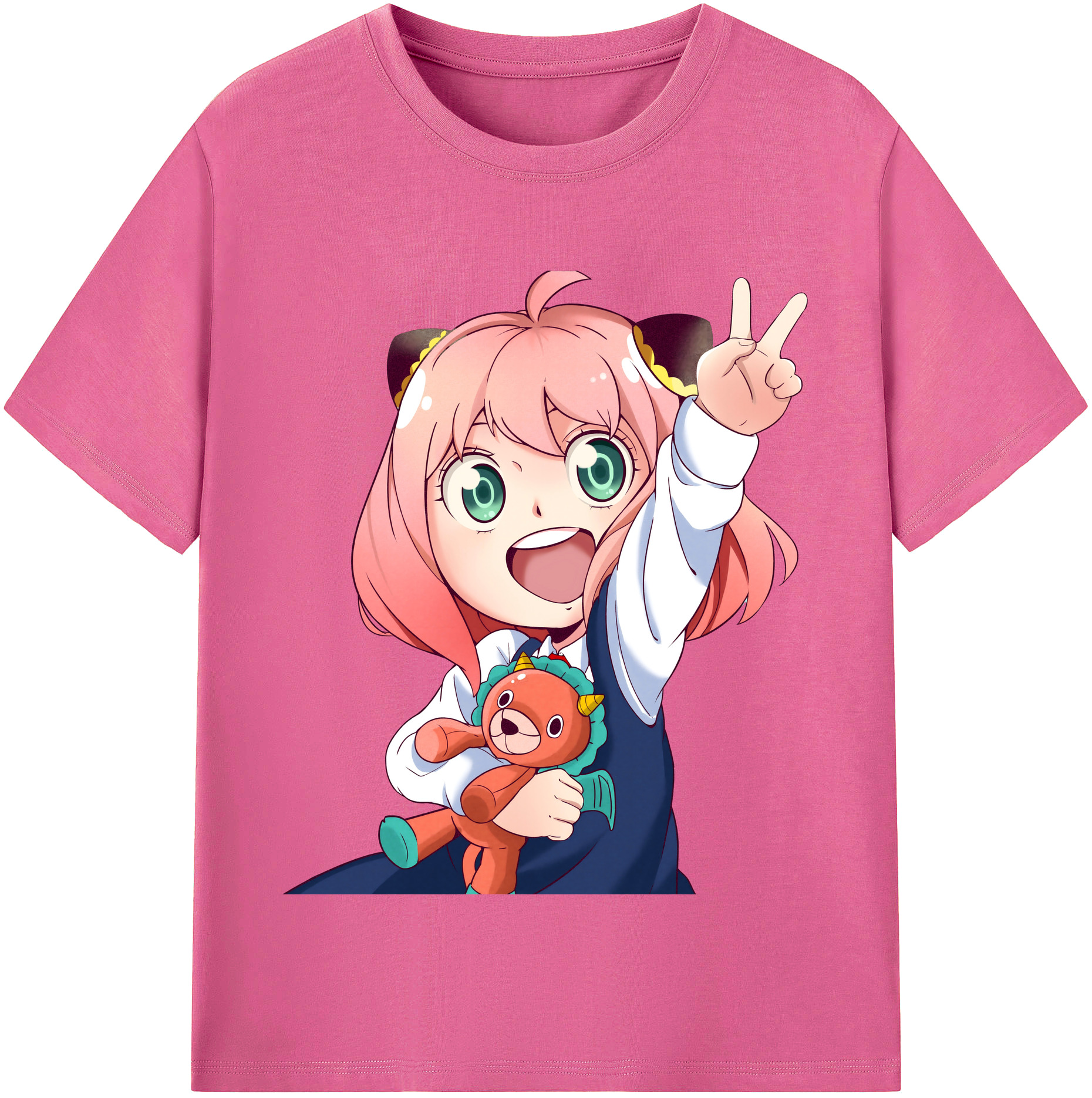 （画像用） SPY×FAMILY间谍家家酒 レディースカジュアルプリントTシャツ（綿100％）